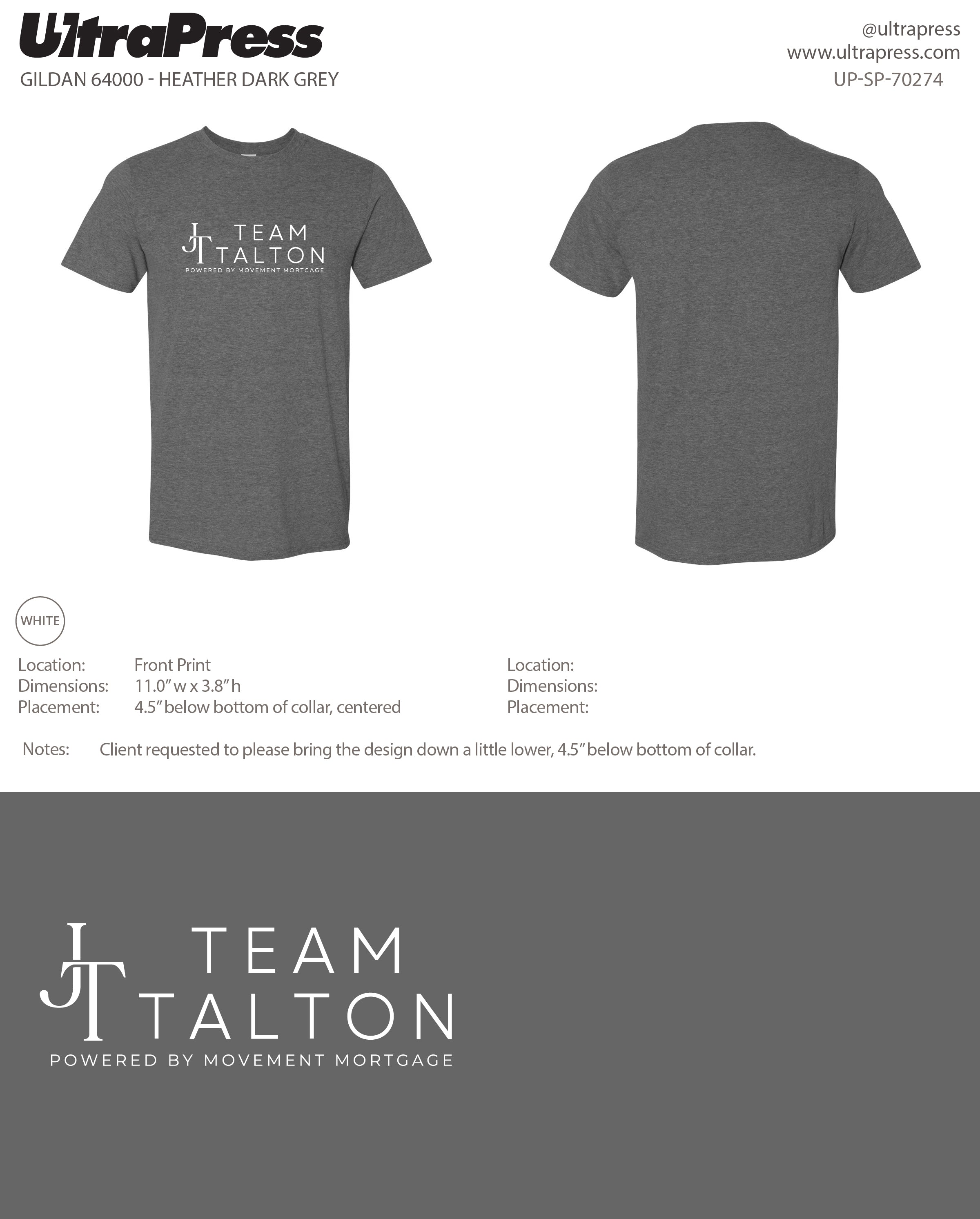 UP-SP-70274 Team Talton - Jessica Talton 100 Min Qty (Bulk)