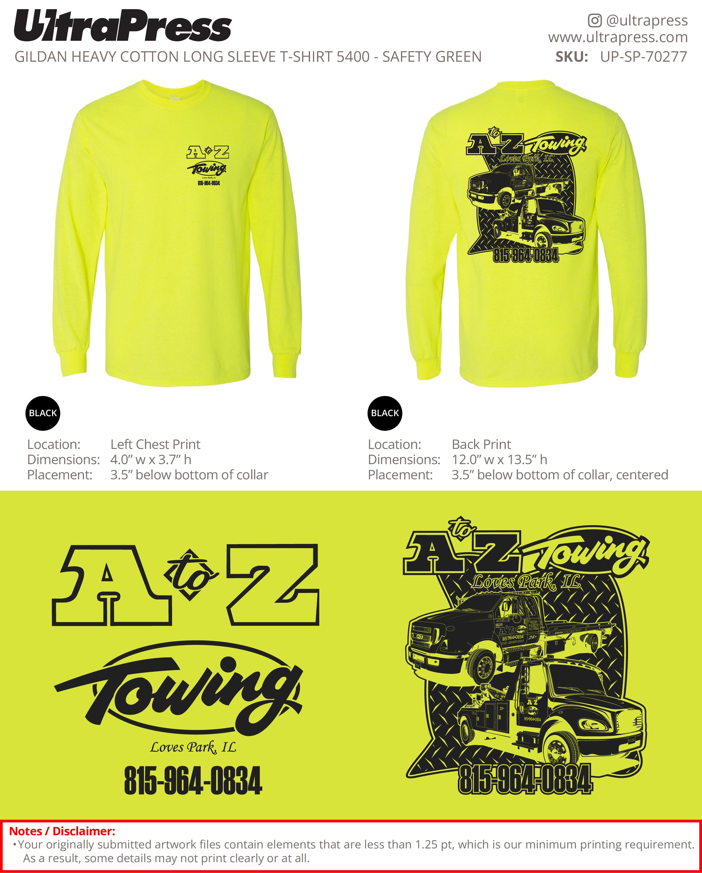 UP-SP-70277 A toZ Towing - Laura Wishard 50 Min Qty (Bulk)