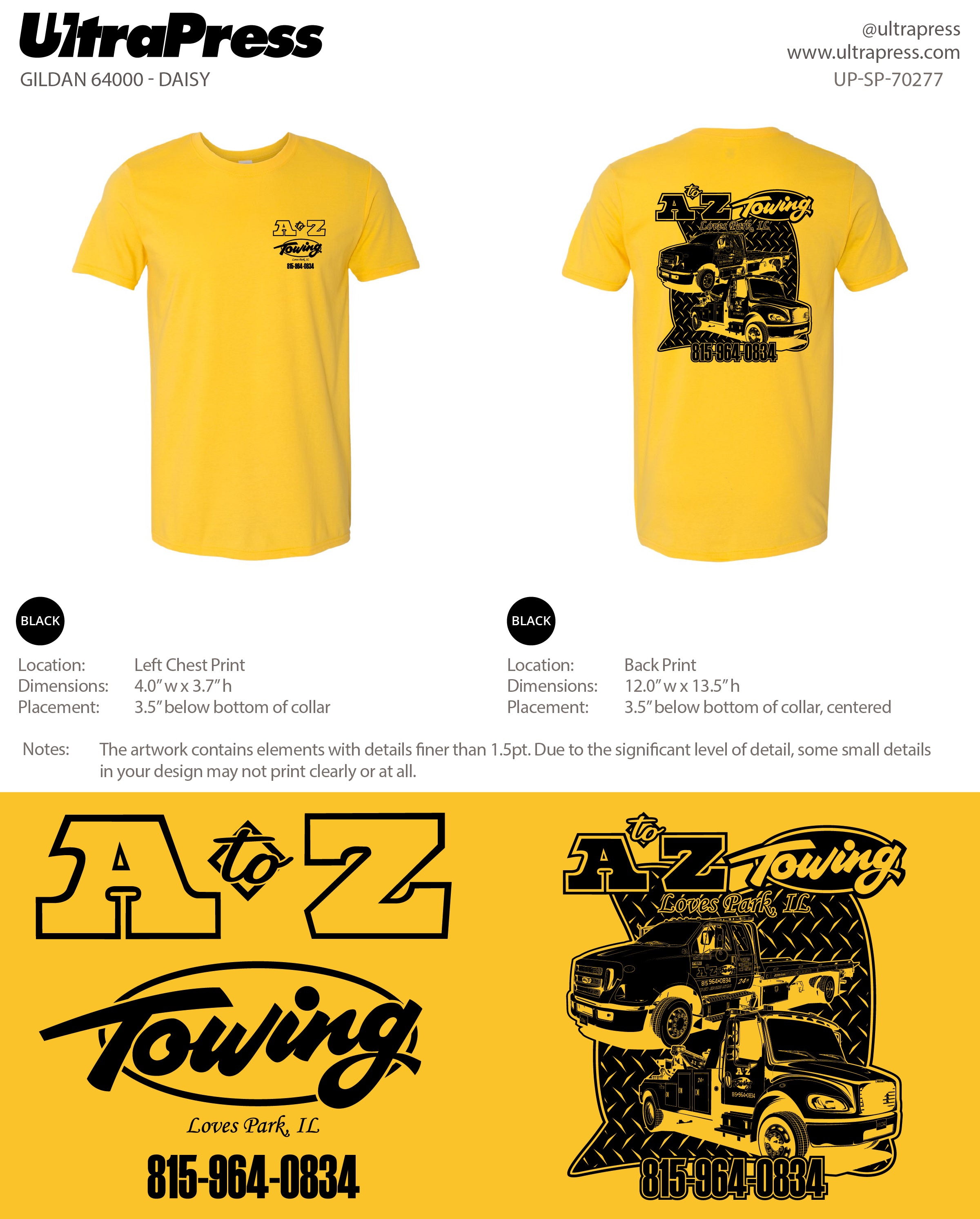 UP-SP-70277 A to Z Towing - Laura Wishard 100 Min Qty (Bulk)