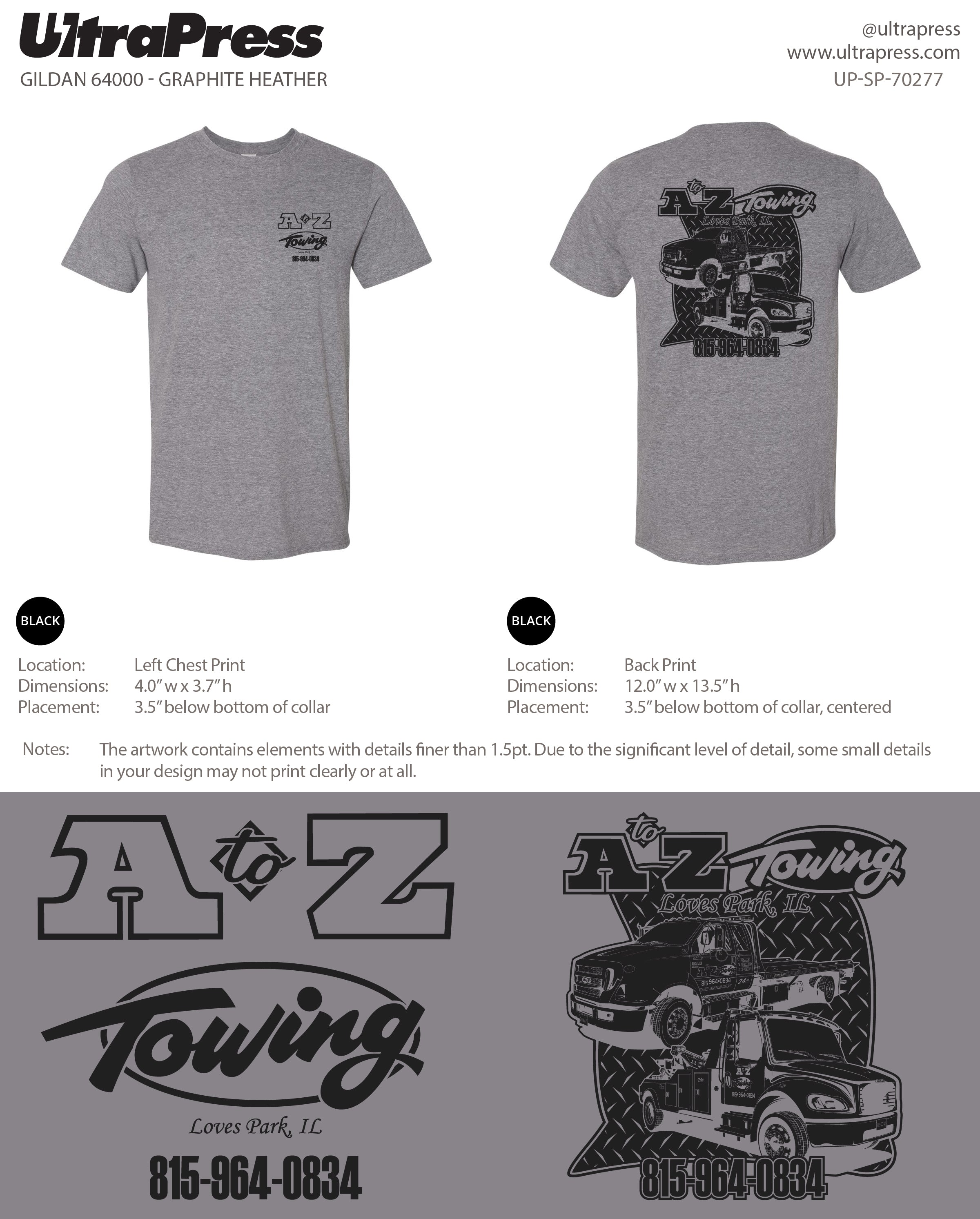 UP-SP-70277 A to Z Towing - Laura Wishard 100 Min Qty (Bulk)