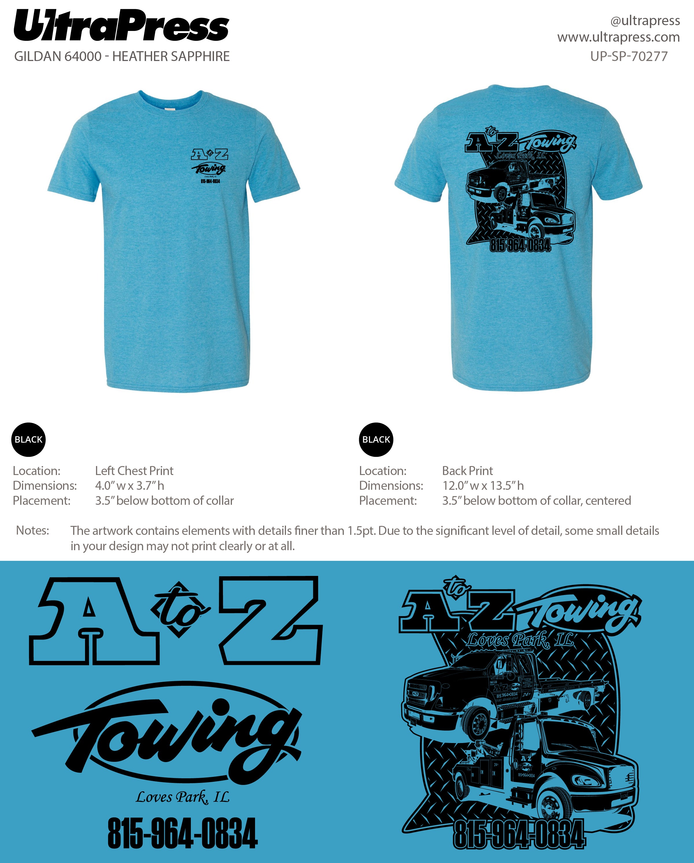 UP-SP-70277 A to Z Towing - Laura Wishard 100 Min Qty (Bulk)