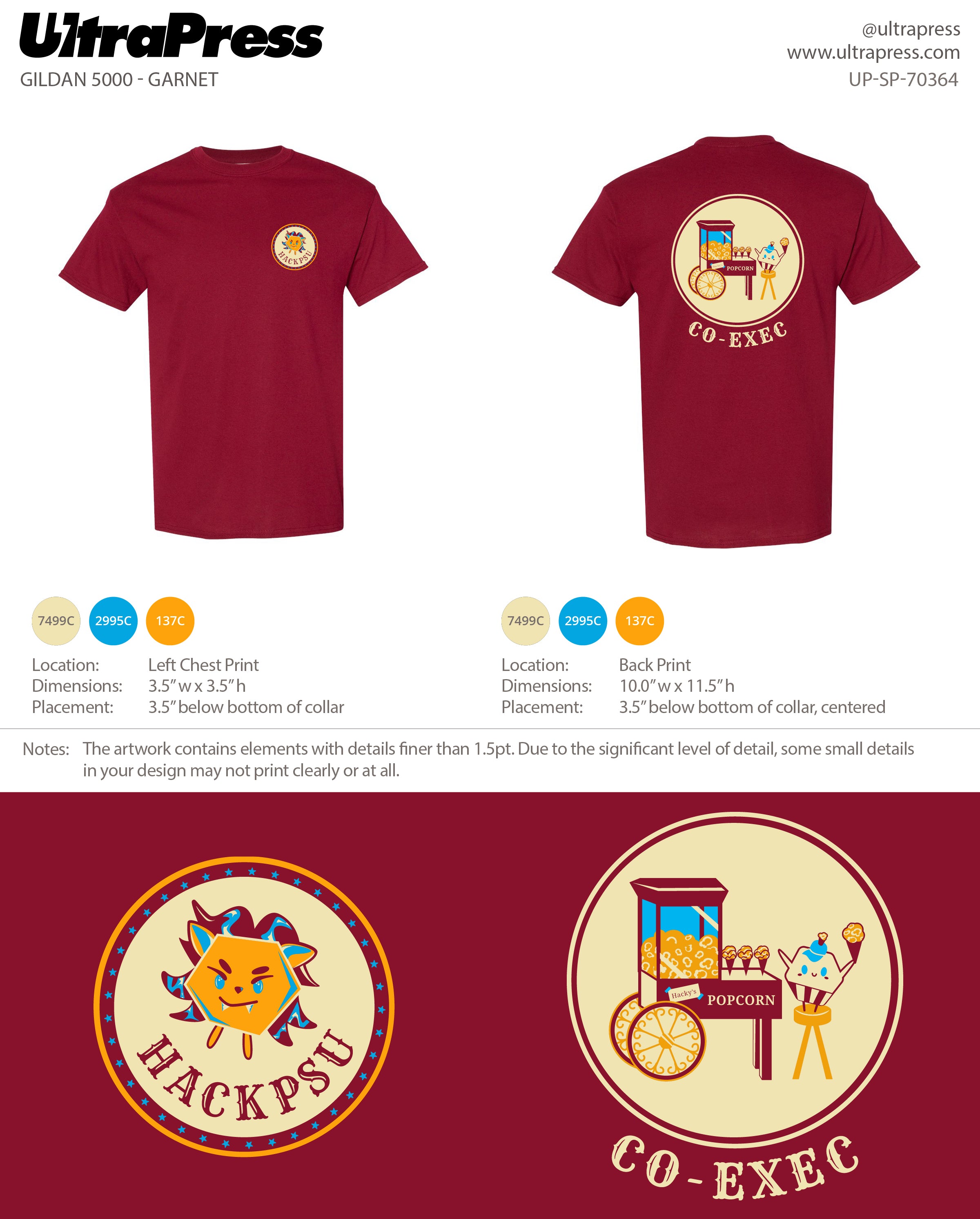 UP-SP-70364 HackPSU Fall '24 Garnet Shirts - Co-Exec - Bhavya Aplash (Bulk)