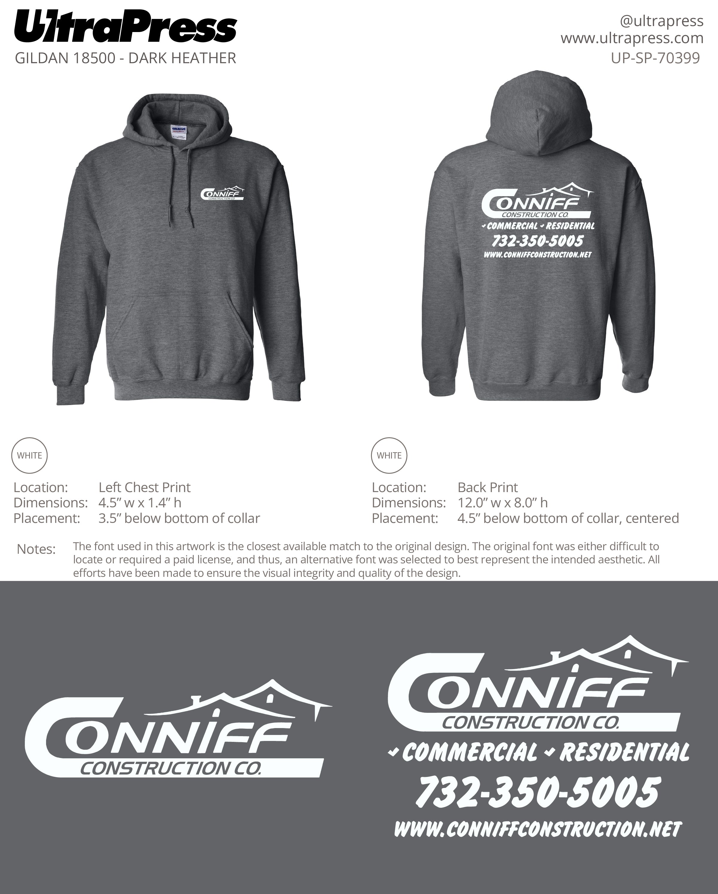 UP-SP-70399 Conniff Construction Co. - Sean Conniff 24 Min Qty (Bulk)