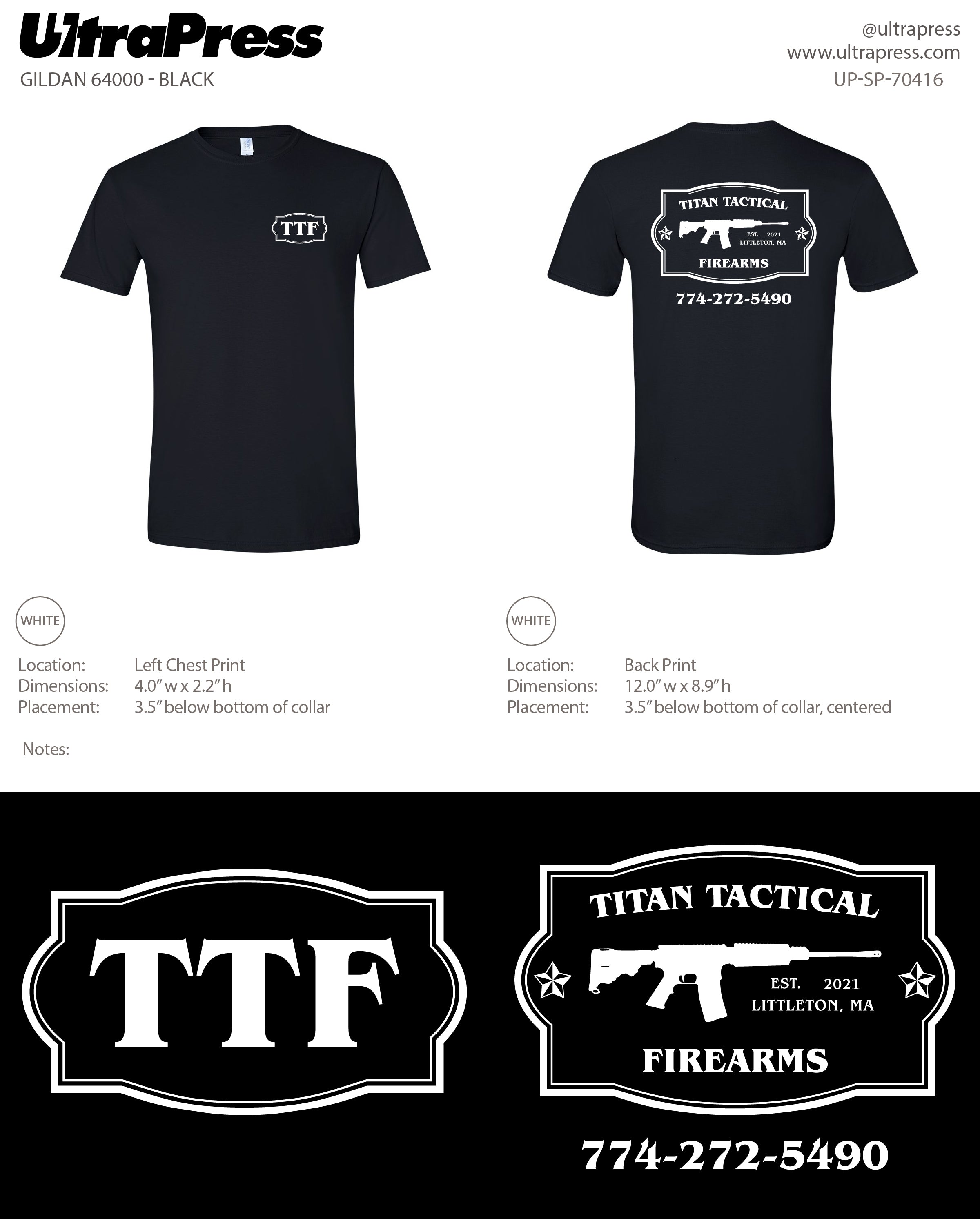 UP-SP-70416 TTF - Fran Landry 100 Pieces Package (Bulk)