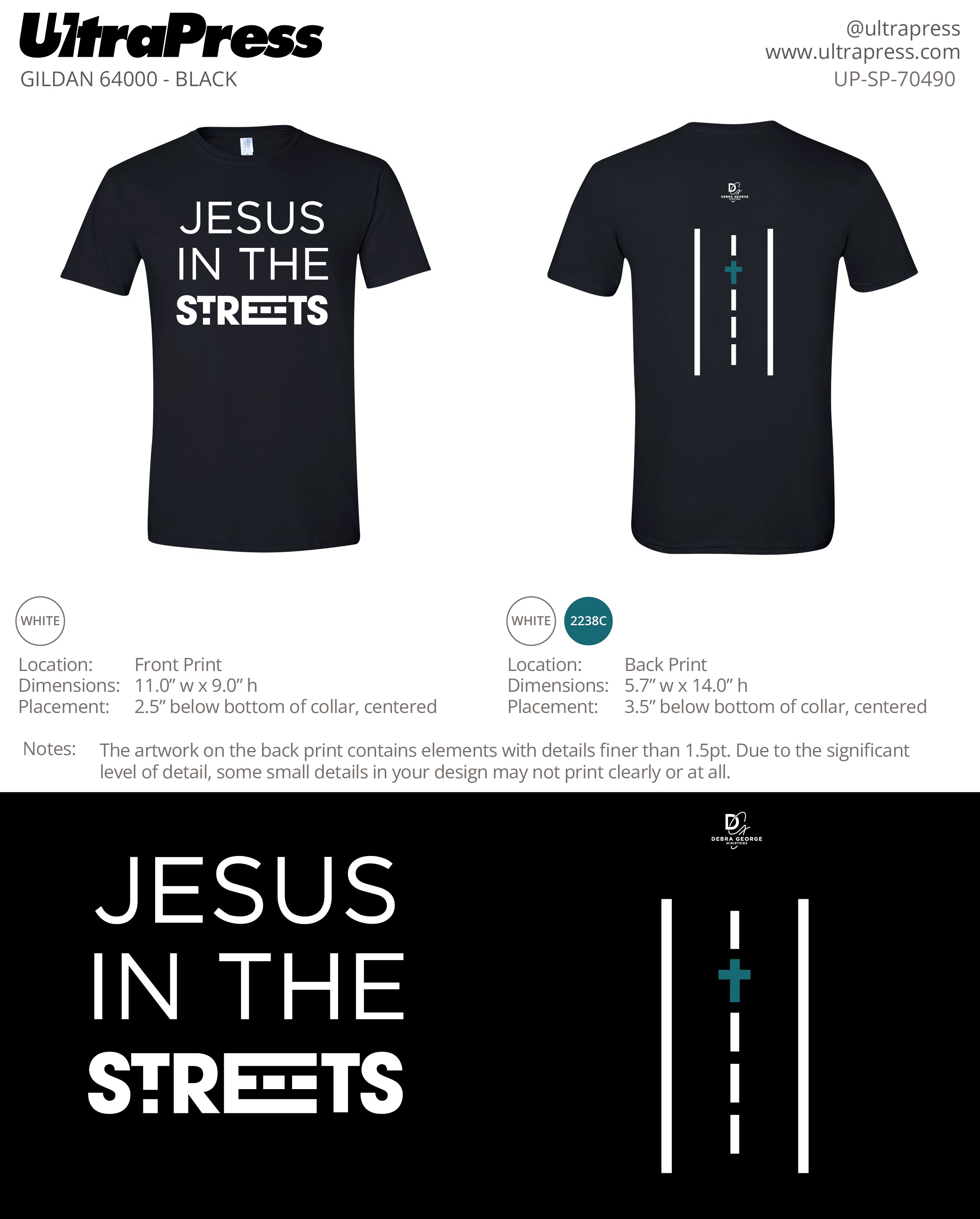 UP-SP-70490 Jesus In The Streets - Debra George 100 Pieces Package (Bulk)