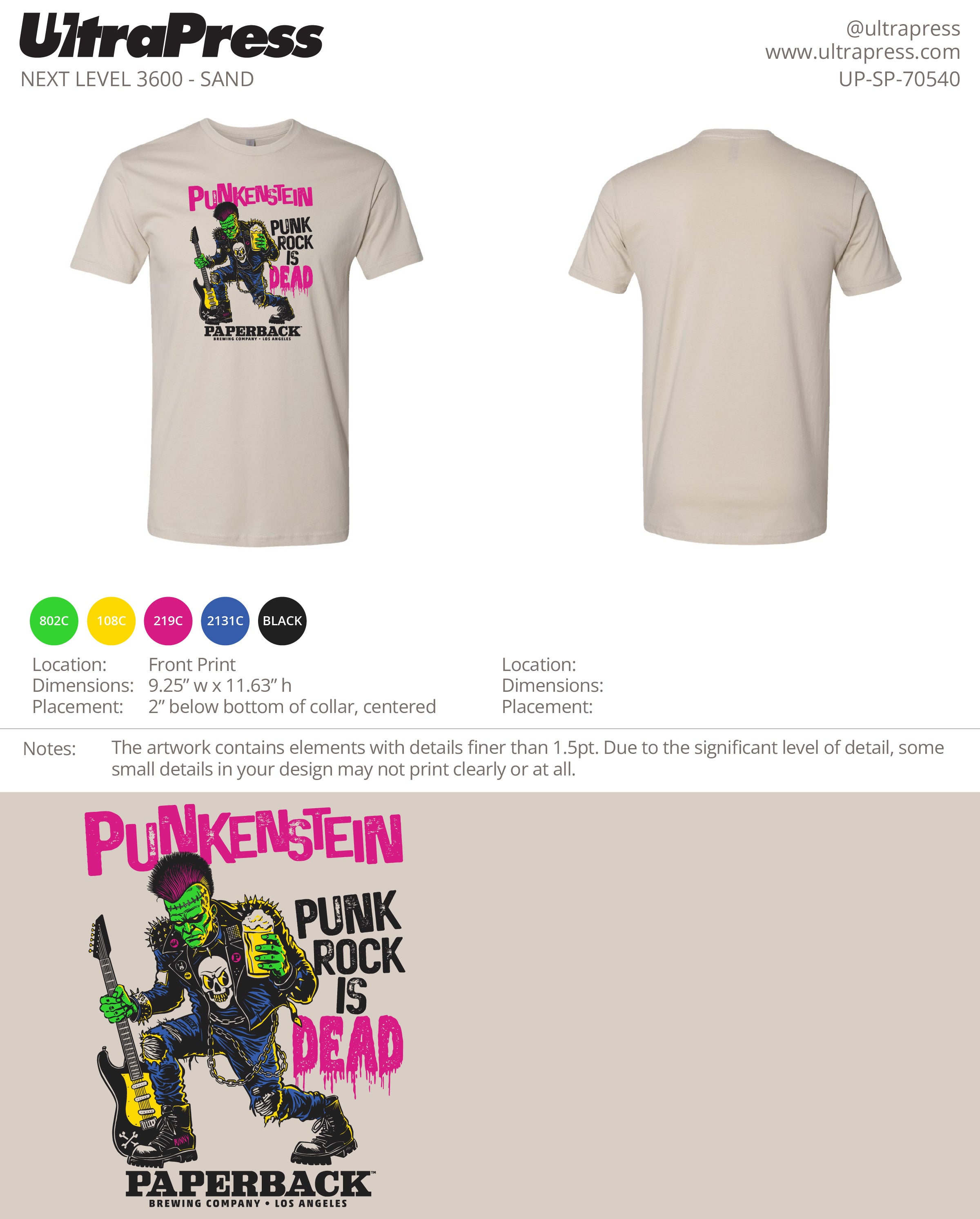 UP-SP-70540 Paperback Punkenstein 2024 144 Min Qty (Bulk)