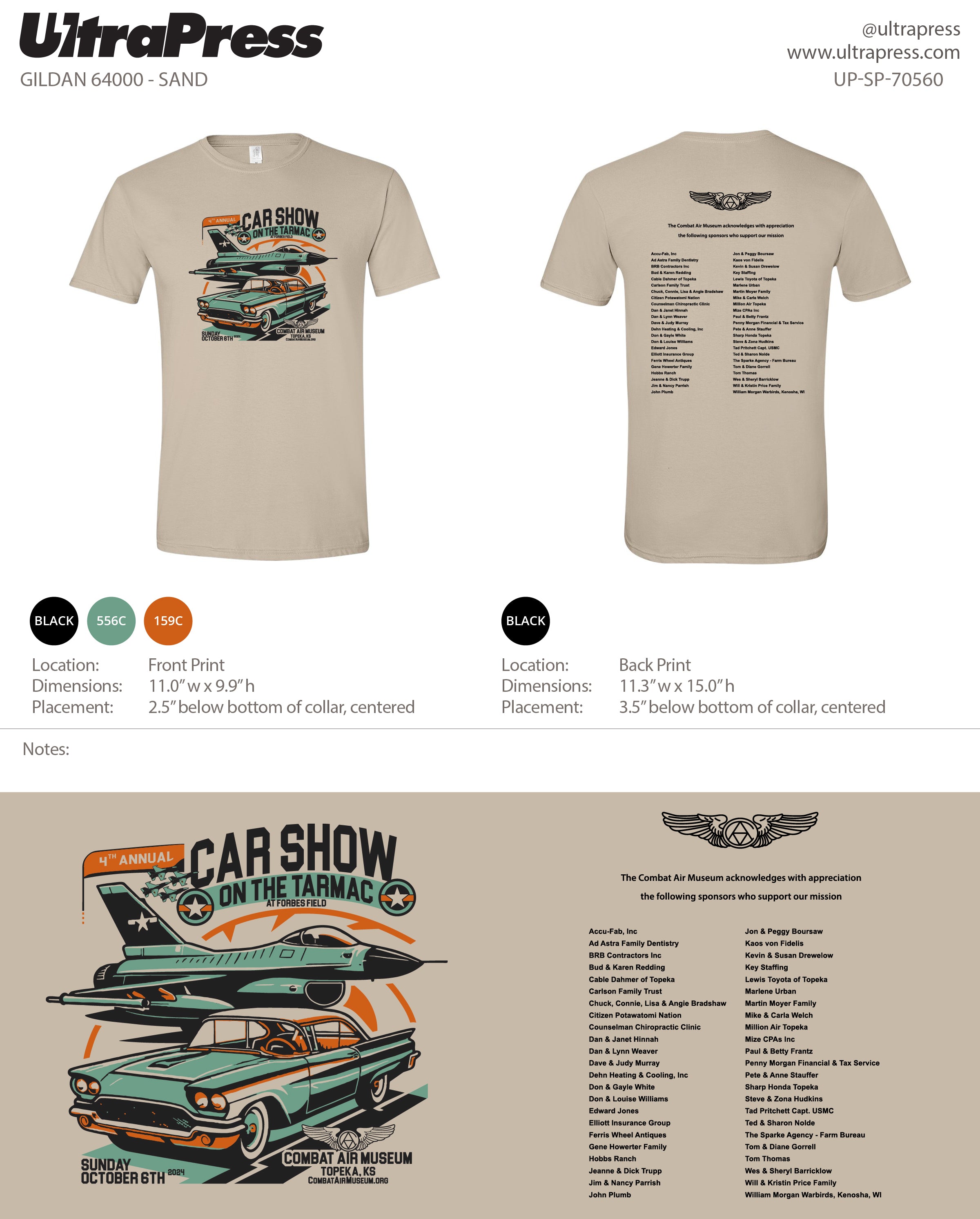 UP-SP-70560 Combat Air Museum - Gene Howerter 24 Min Qty (Bulk)