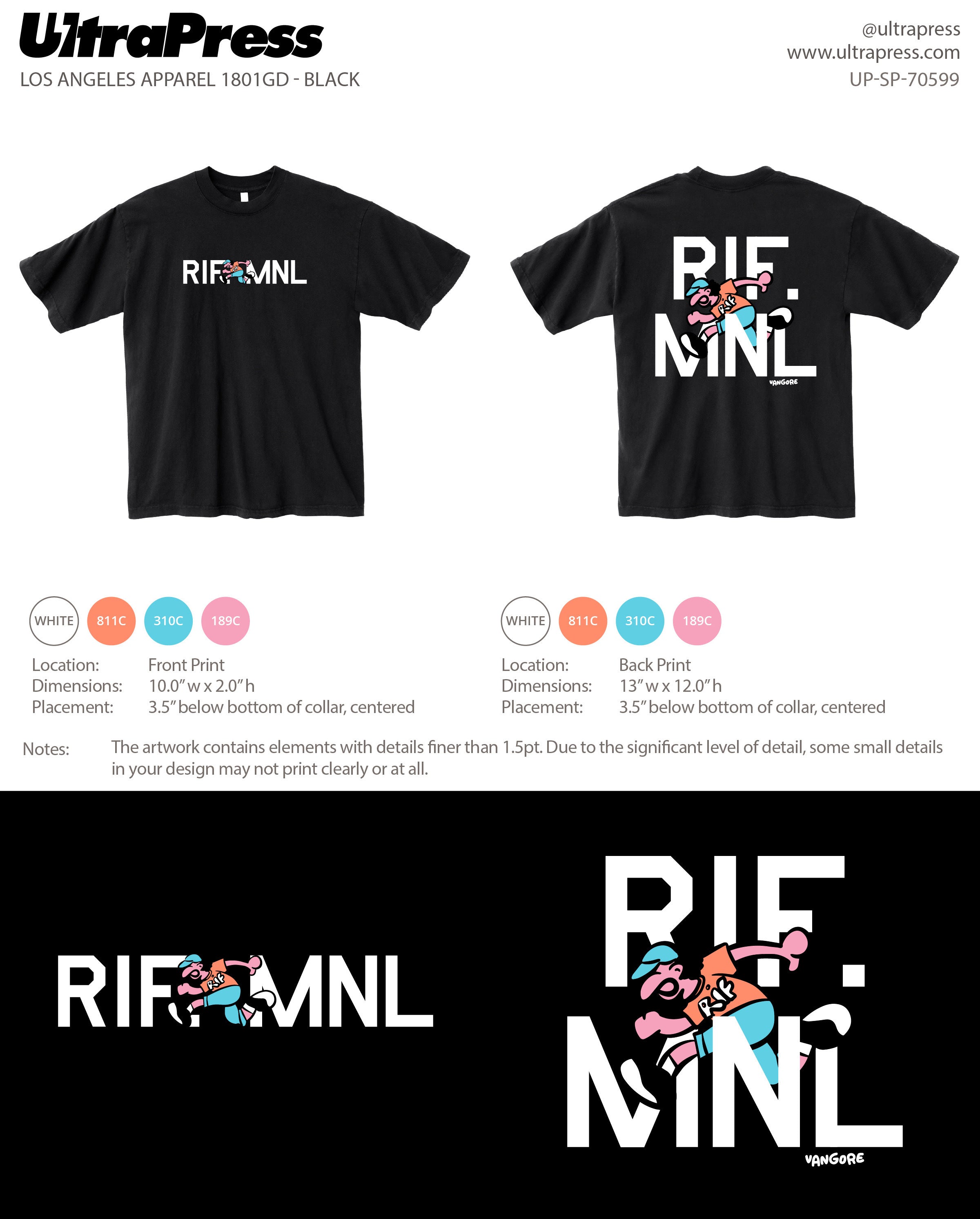 UP-SP-70599 RIF LA X VANGORE 'JUMP' 72 Min Qty (BULK - PRINT ONLY)