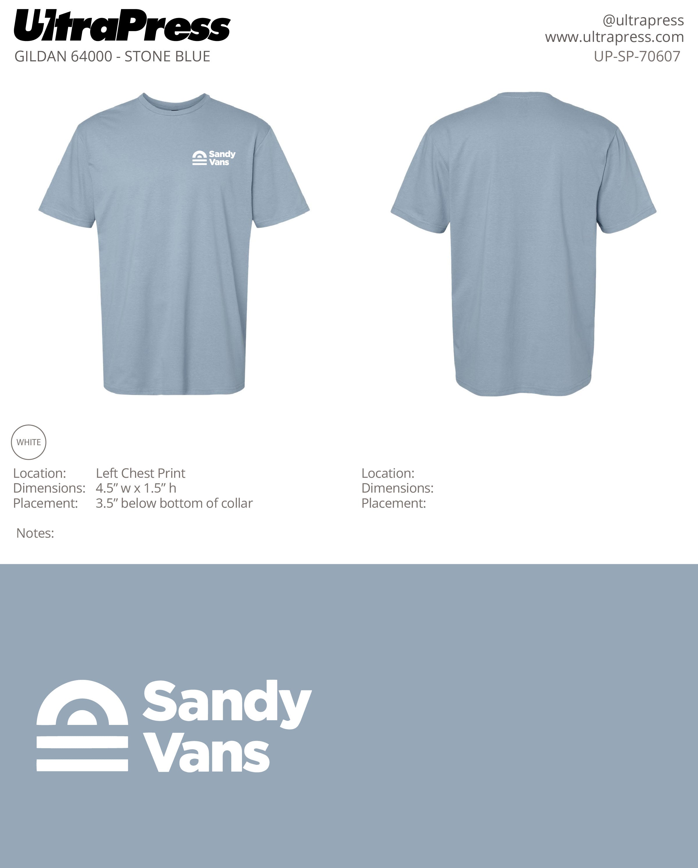 UP-SP-70607 Sandy Vans - Brian Daigneault 100 Min Qty (Bulk)