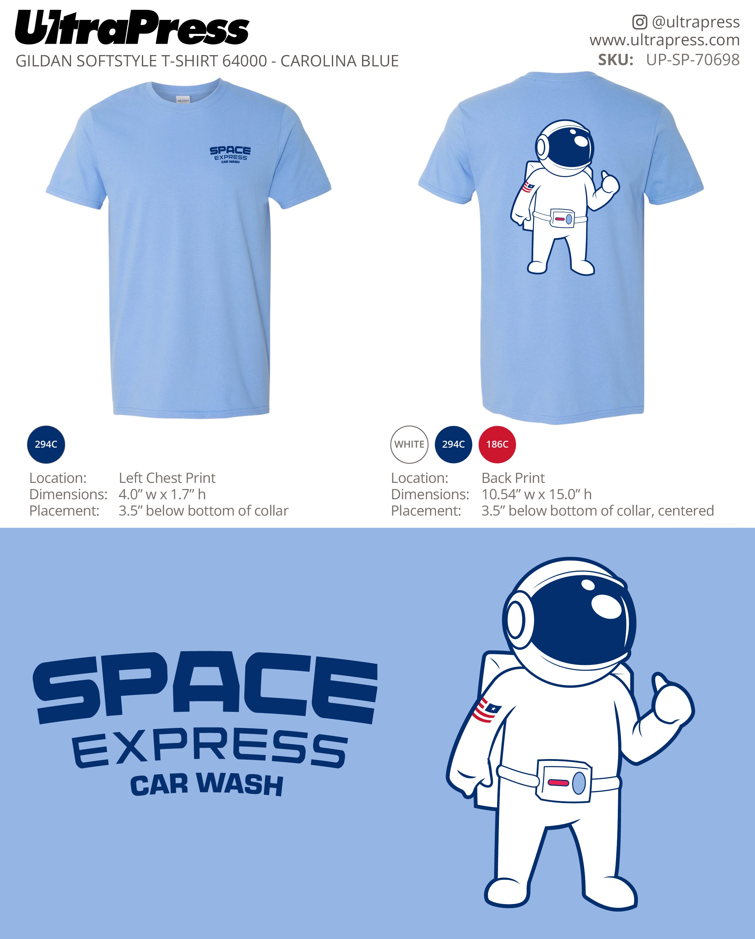 UP-SP-70698 Space Express Car Wash - Courtney Phelps 100 Pieces Package (Bulk)