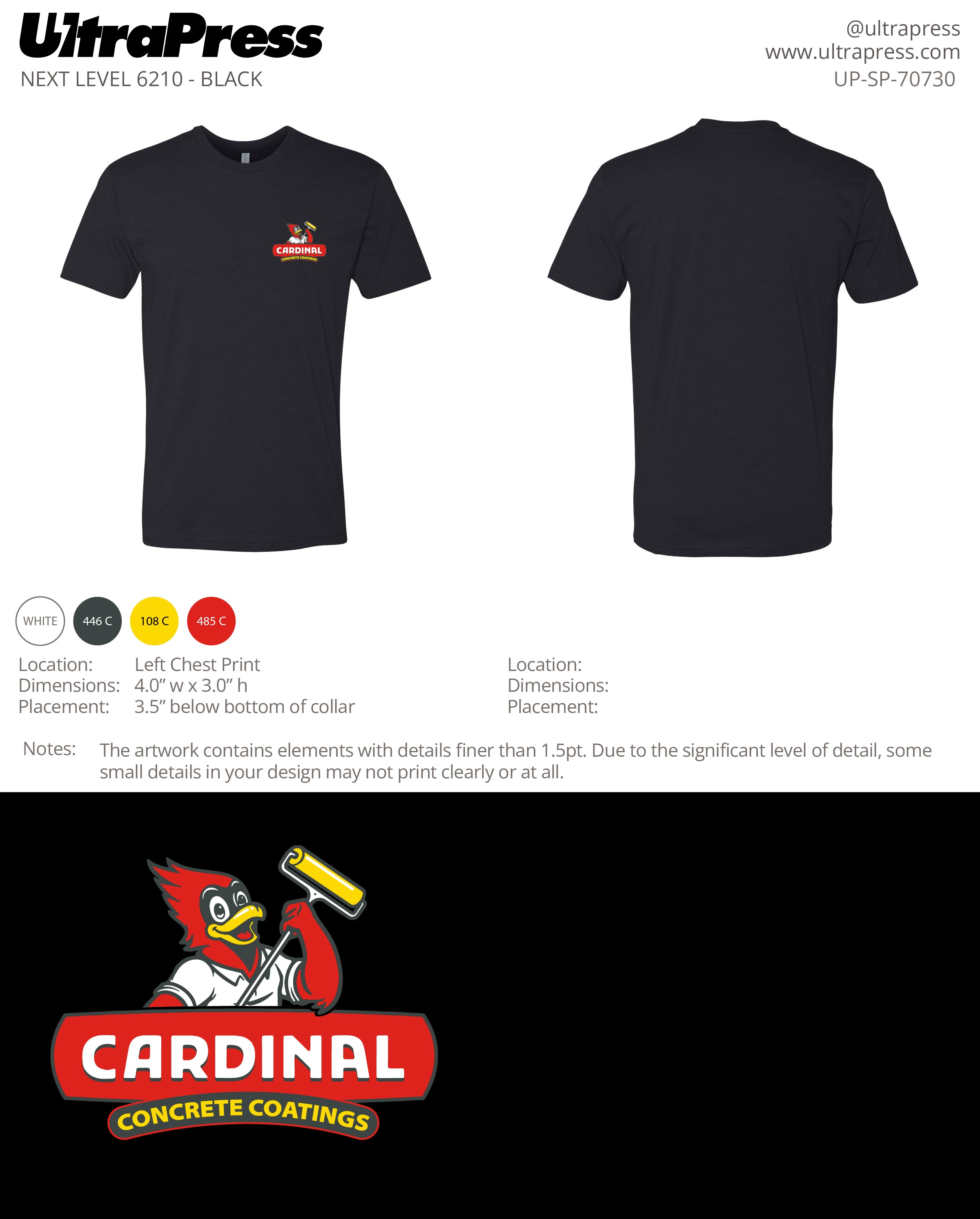 UP-SP-70730 Cardinal Concrete Coatings - Tonya Davis 24 Min Qty (Bulk)