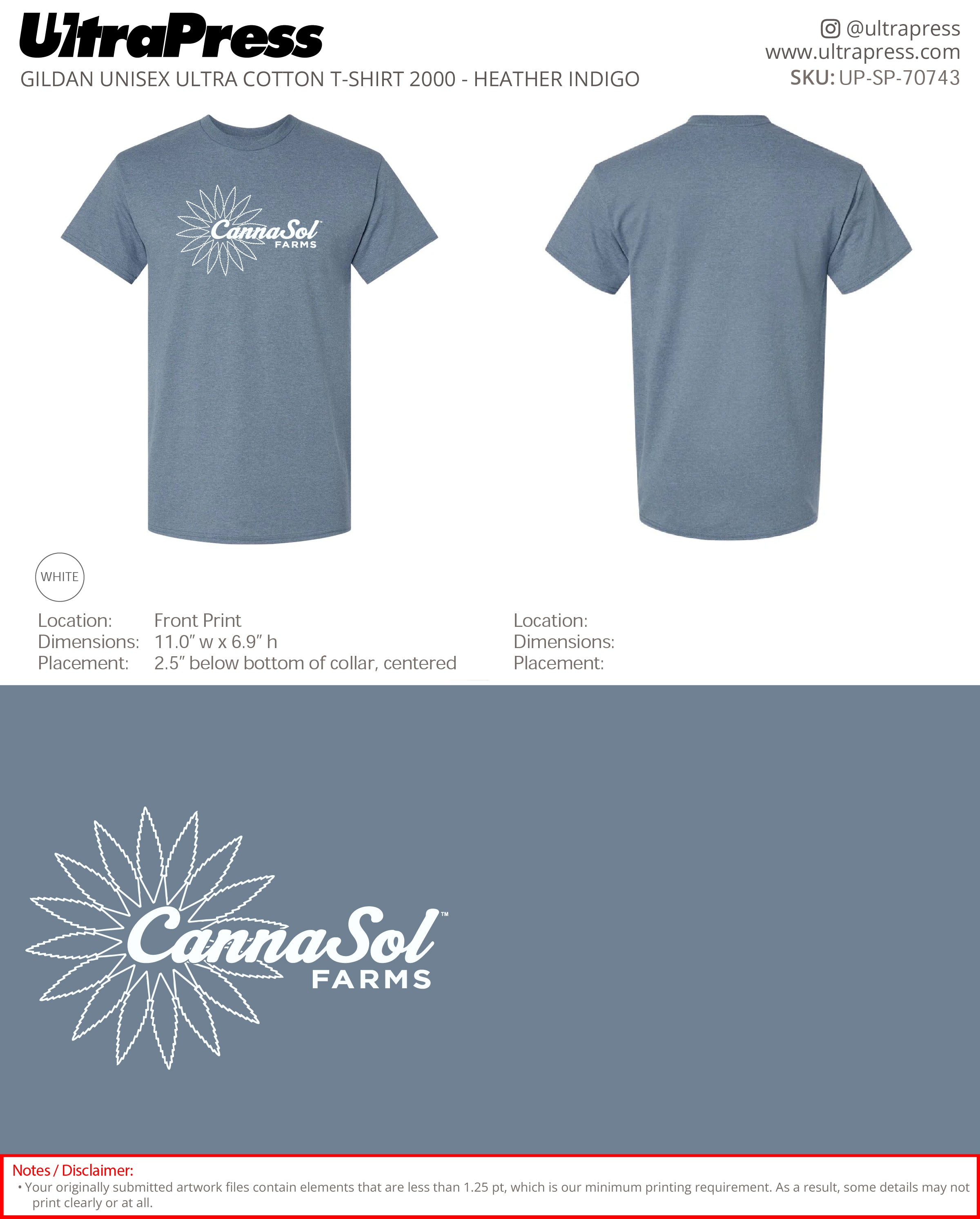 UP-SP-70743 CannaSol Farms - Sabina Boehm 100 Min Qty (Bulk)