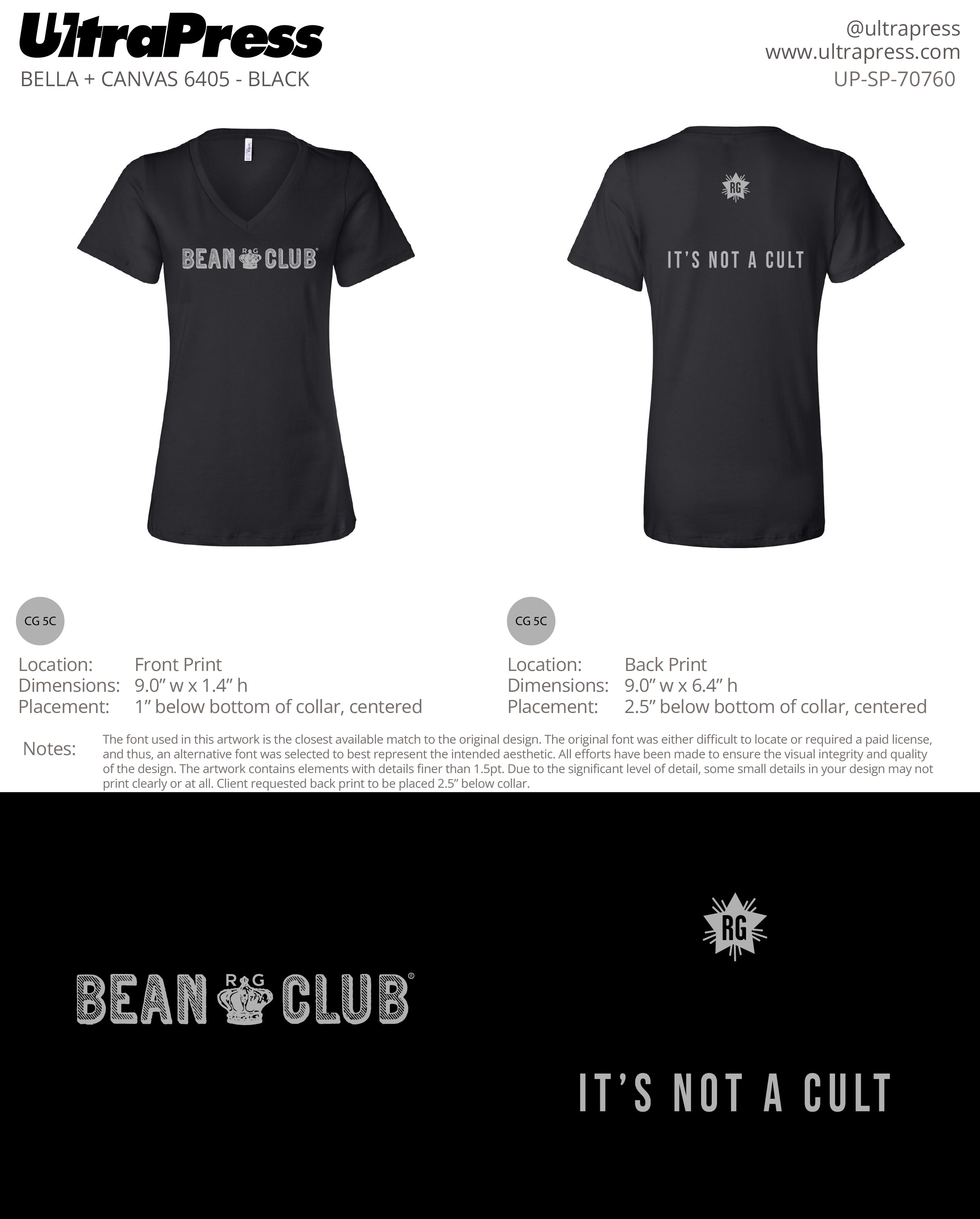 UP-SP-70760 Rancho Gordo Bean Club Women's Tee - Monica Gutierrez 144 Min Qty (Bulk)