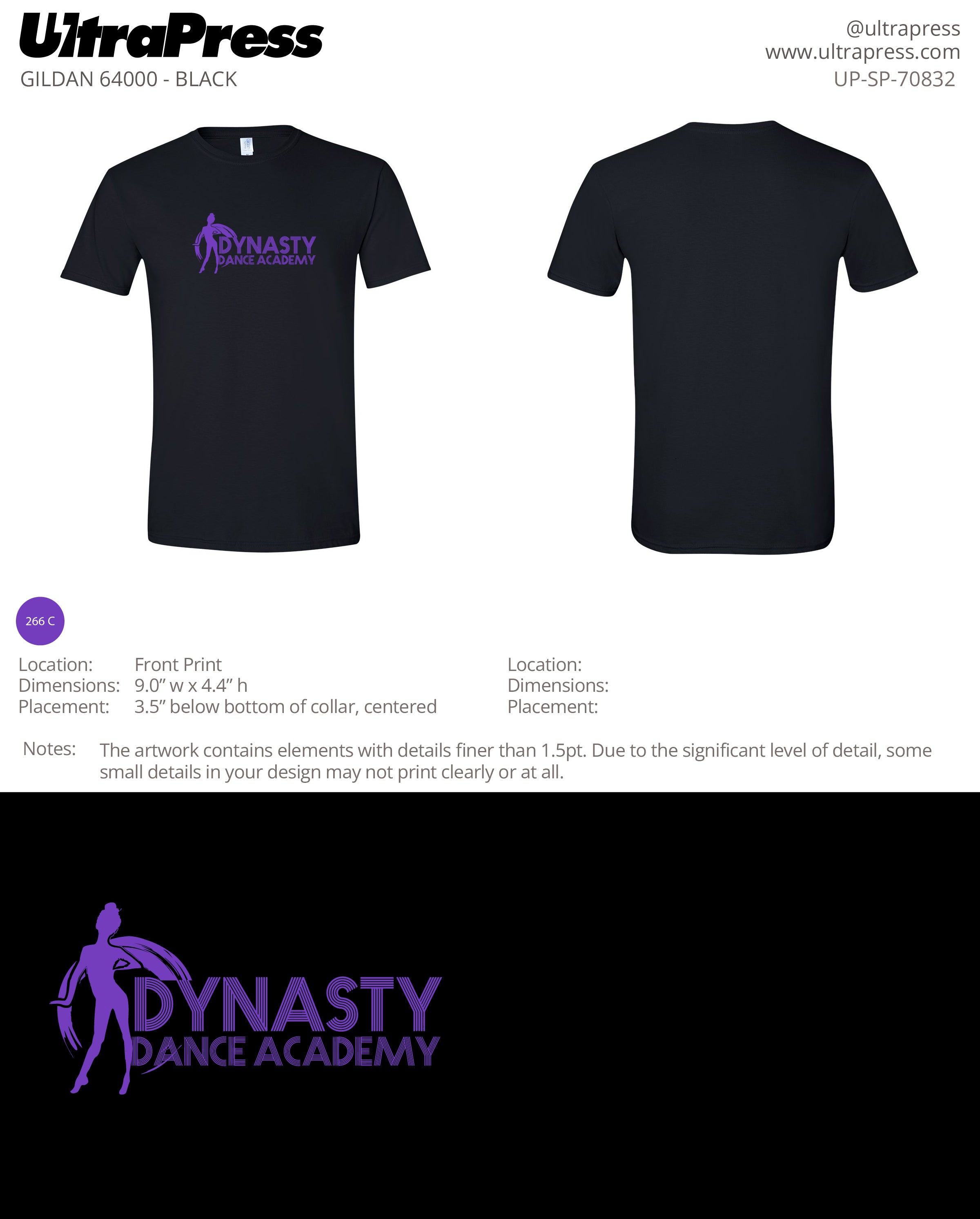 UP-SP-70832 Dynasty Dance Academy - Shadae Randolph 100 Min Qty (Bulk)