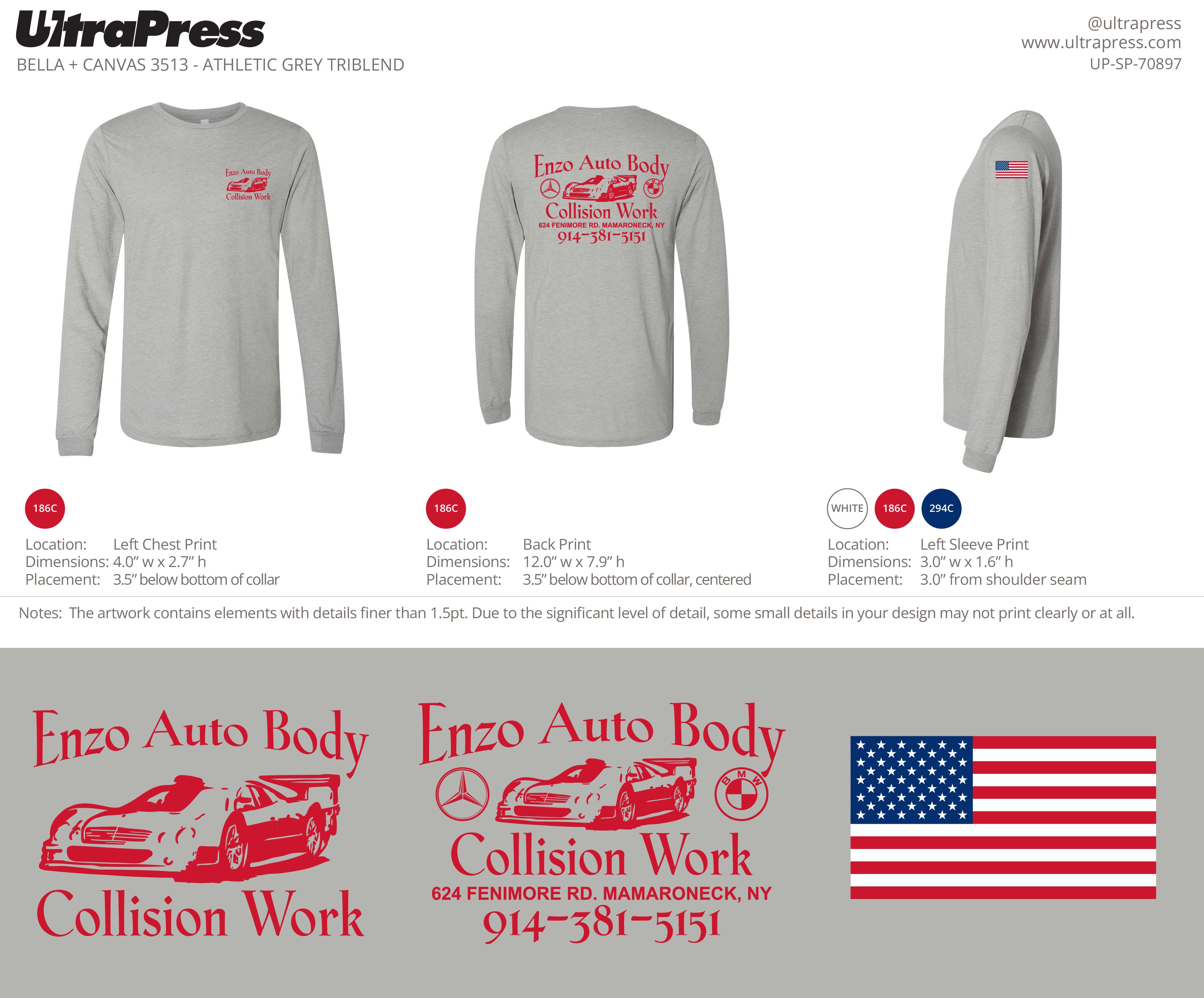 UP-SP-70897 Enzo Auto Body - Edward Kaku 100 Pieces Min Qty (Bulk)