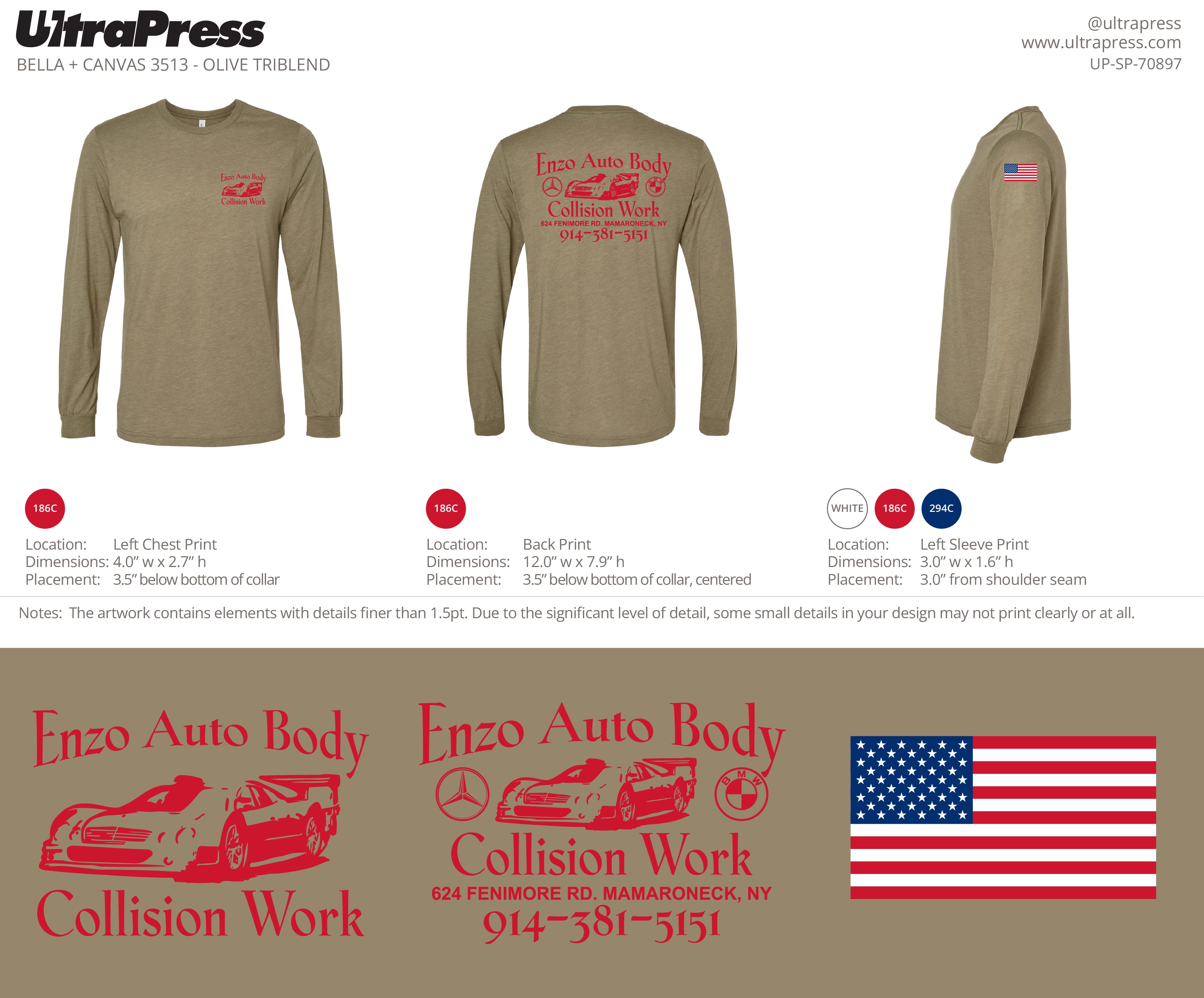 UP-SP-70897 Enzo Auto Body - Edward Kaku 100 Pieces Min Qty (Bulk)