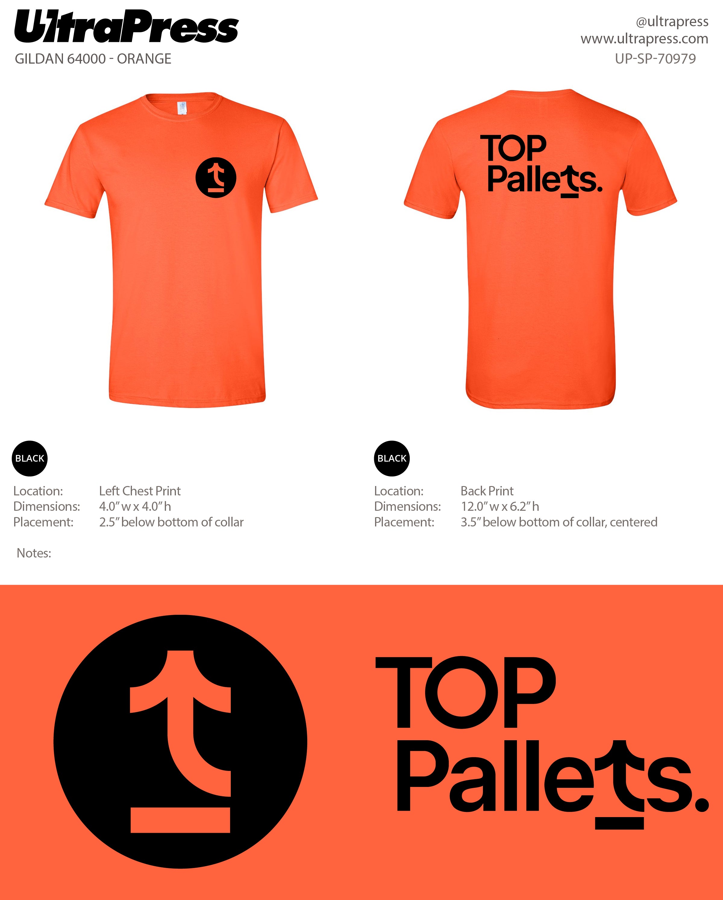 UP-SP-70979 Top Pallets T-Shirt - Jose Trujillo 100 Pieces Package (Bulk)
