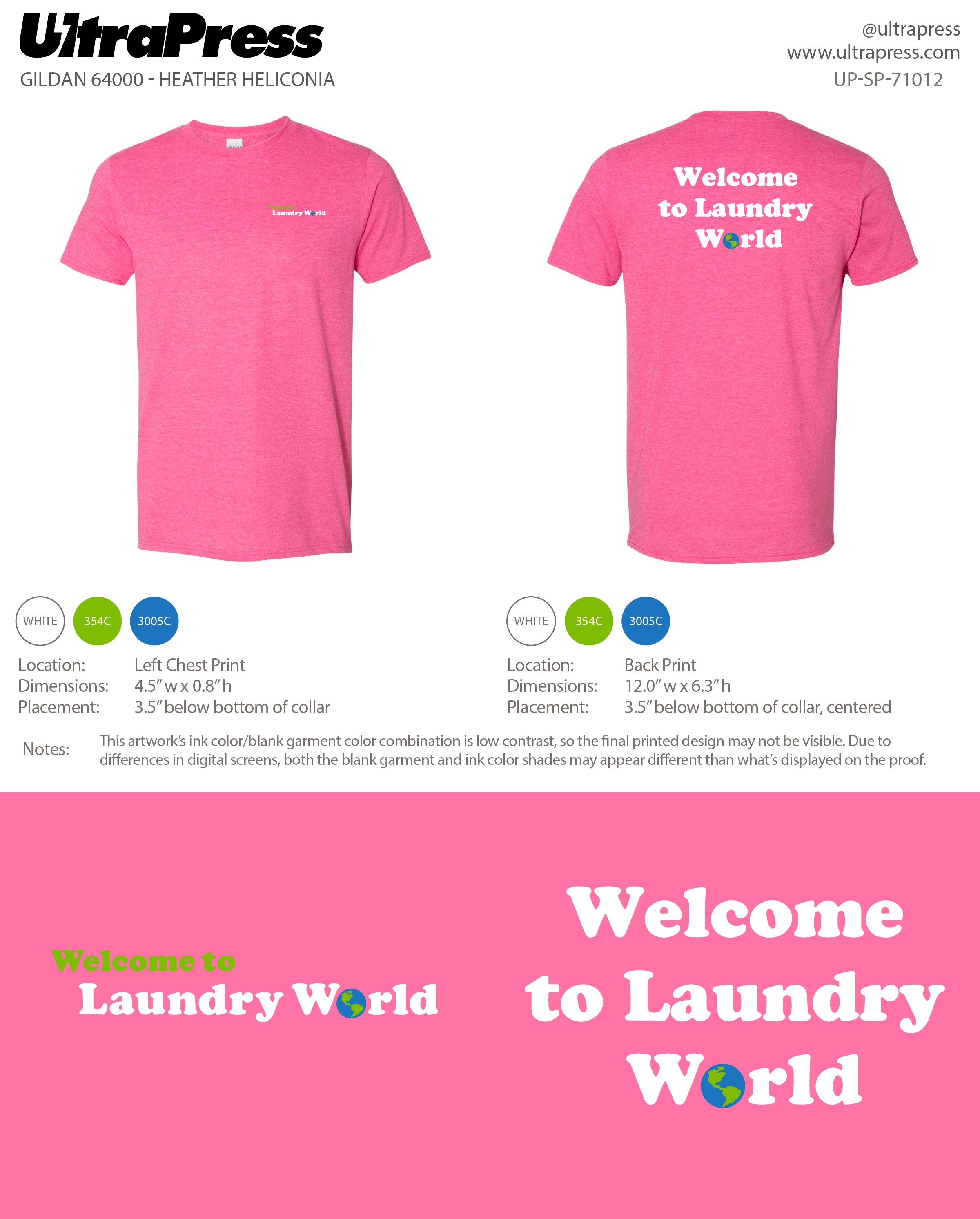 UP-SP-71012 Laundry World - Hannah Pettefer 100 Pieces Package (Bulk)