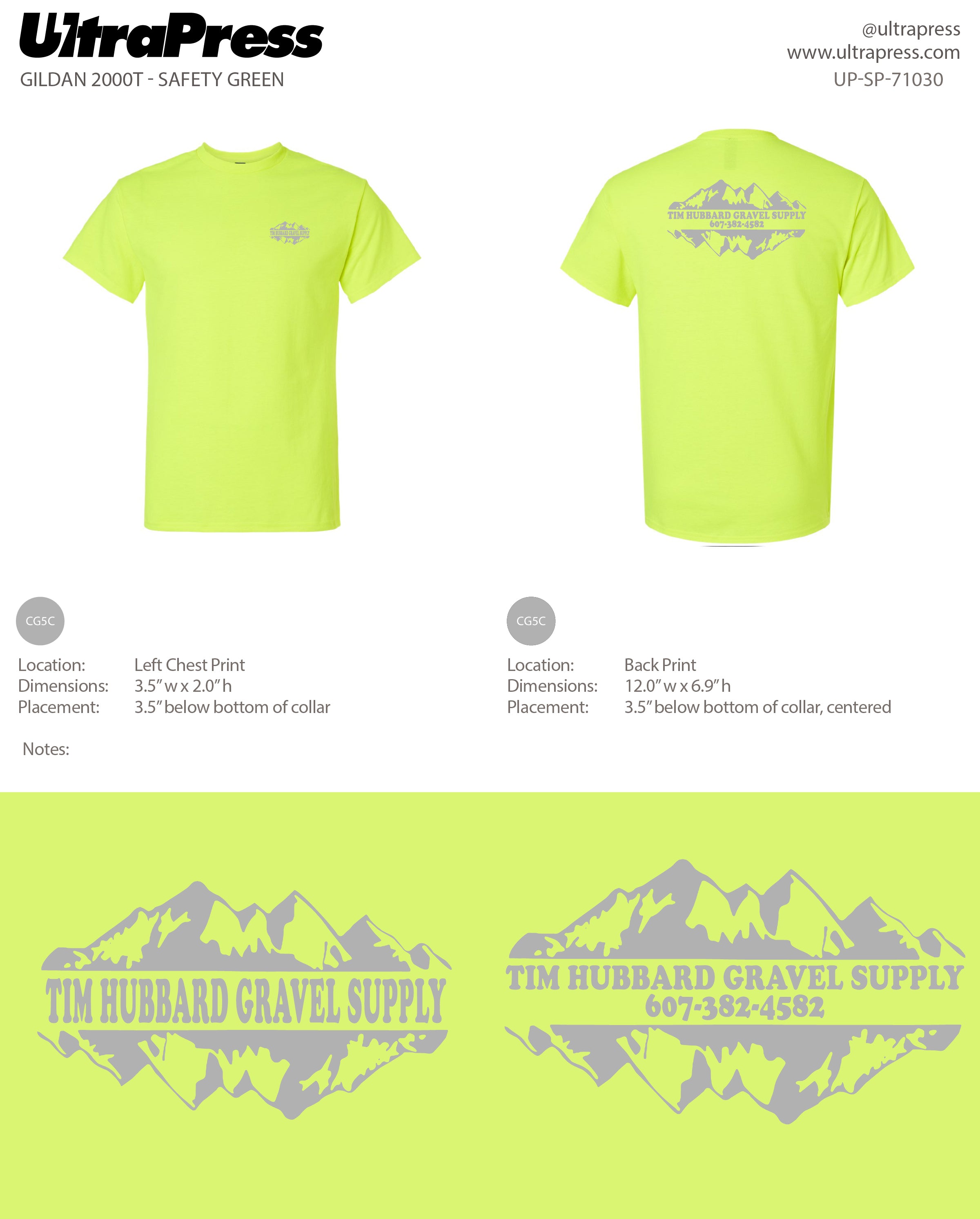 UP-SP-71030 Tim Hubbard Gravel Supply - Tim Hubbard 100 Pieces Package (Bulk)