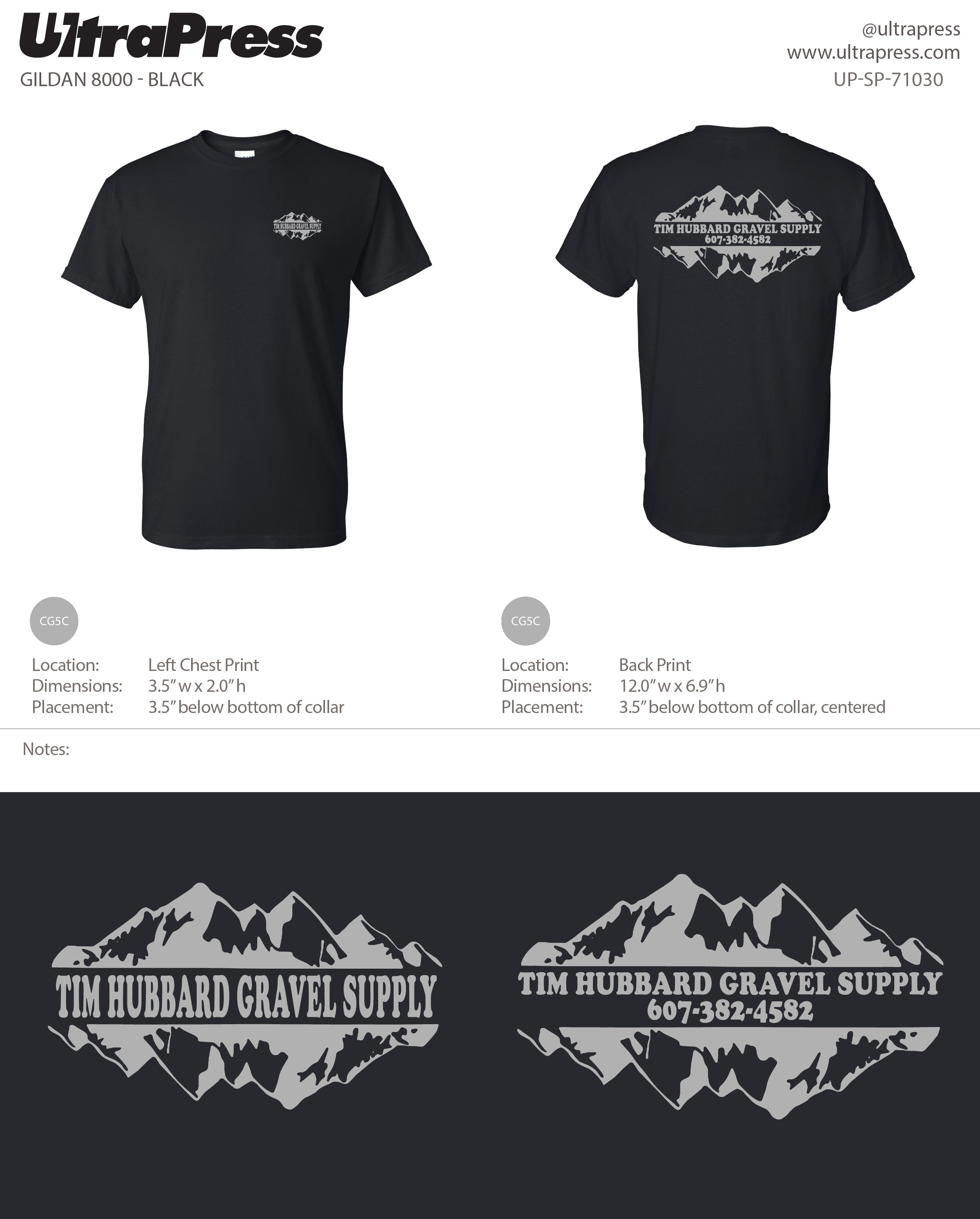 UP-SP-71030 Tim Hubbard Gravel Supply - Tim Hubbard 100 Pieces Package (Bulk)