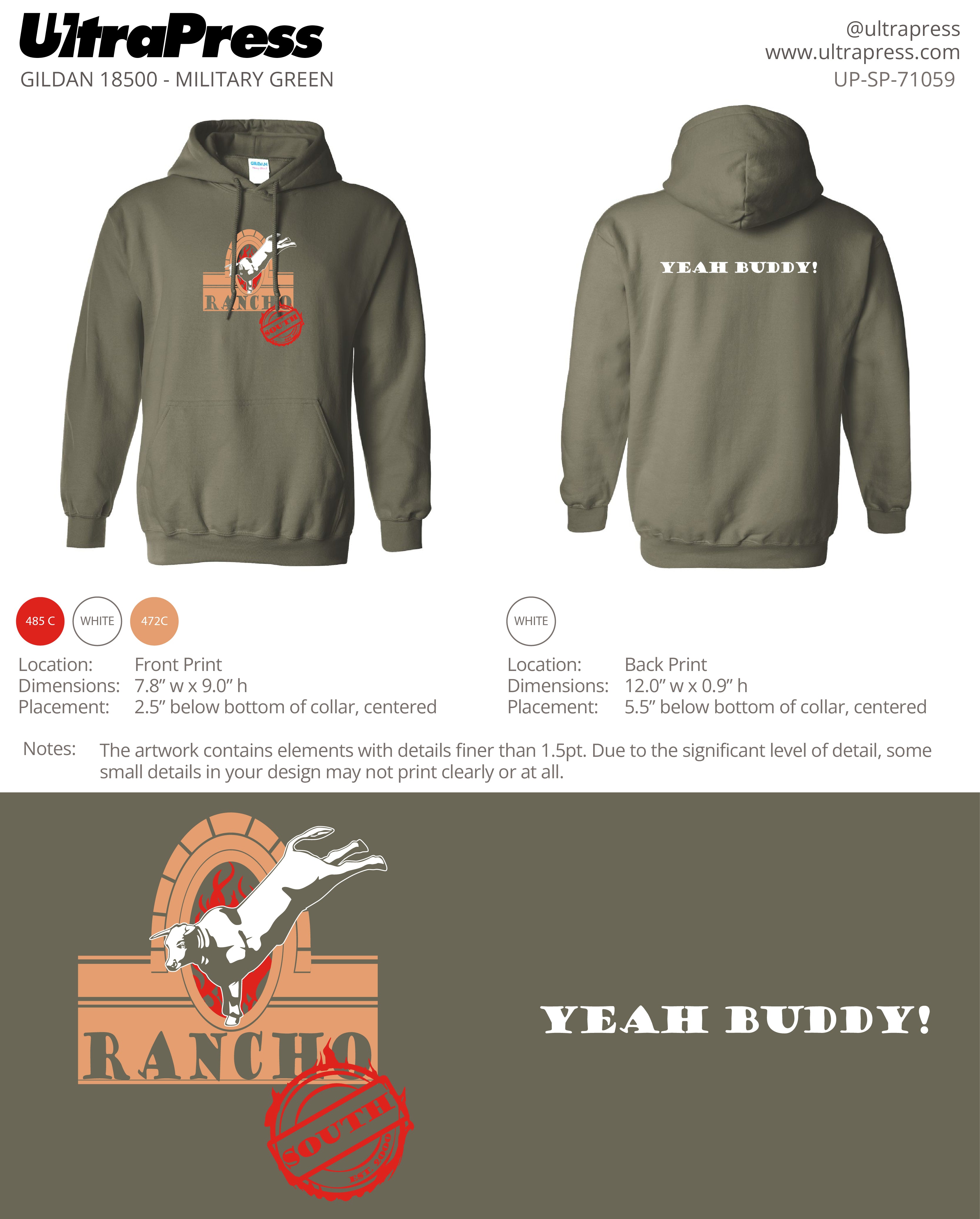 UP-SP-71059 Rancho South - Lorena Rodriguez 100 Min Qty (Bulk)