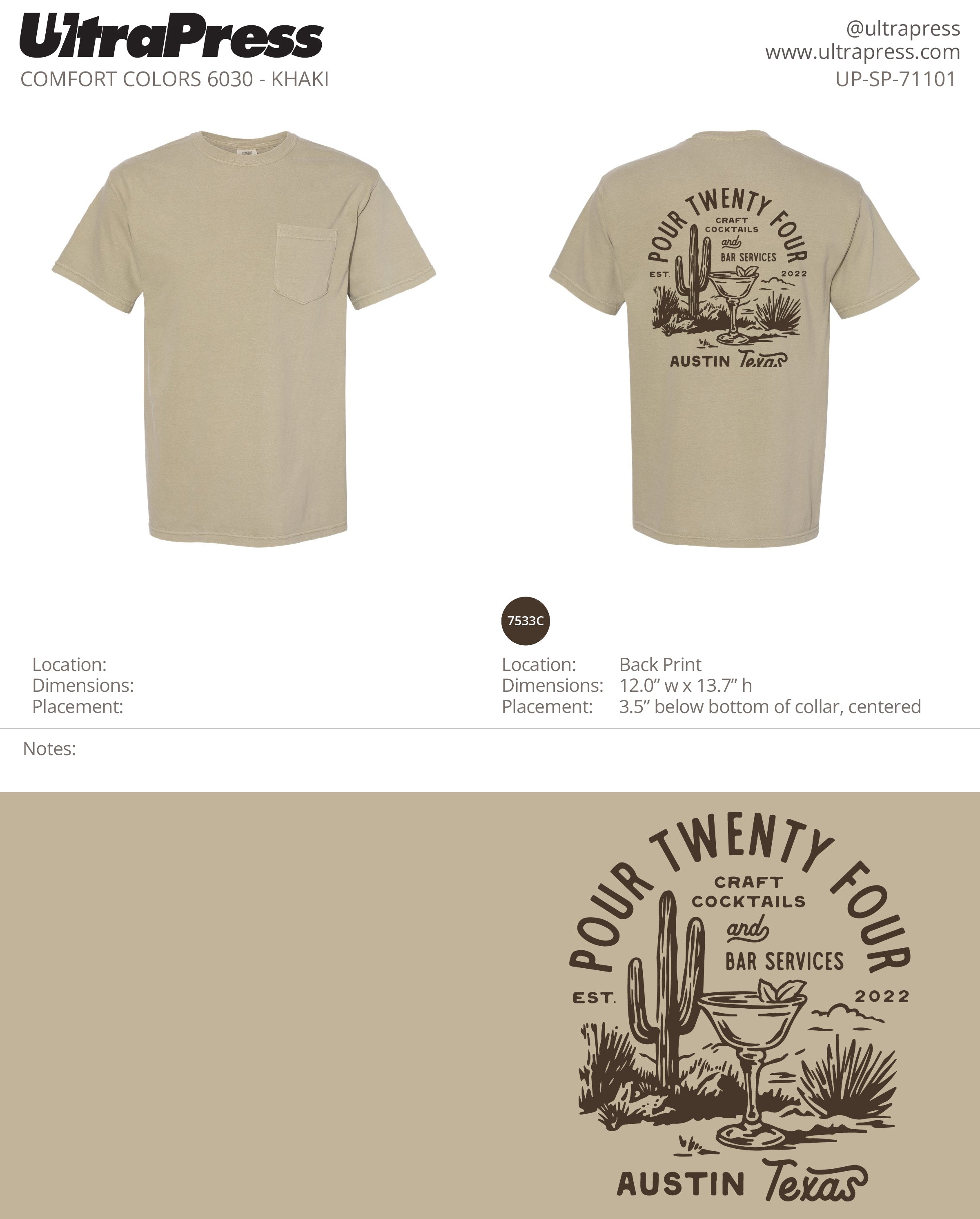 UP-SP-71101 Pour 24 - James Burt 24 Min Qty (Bulk)