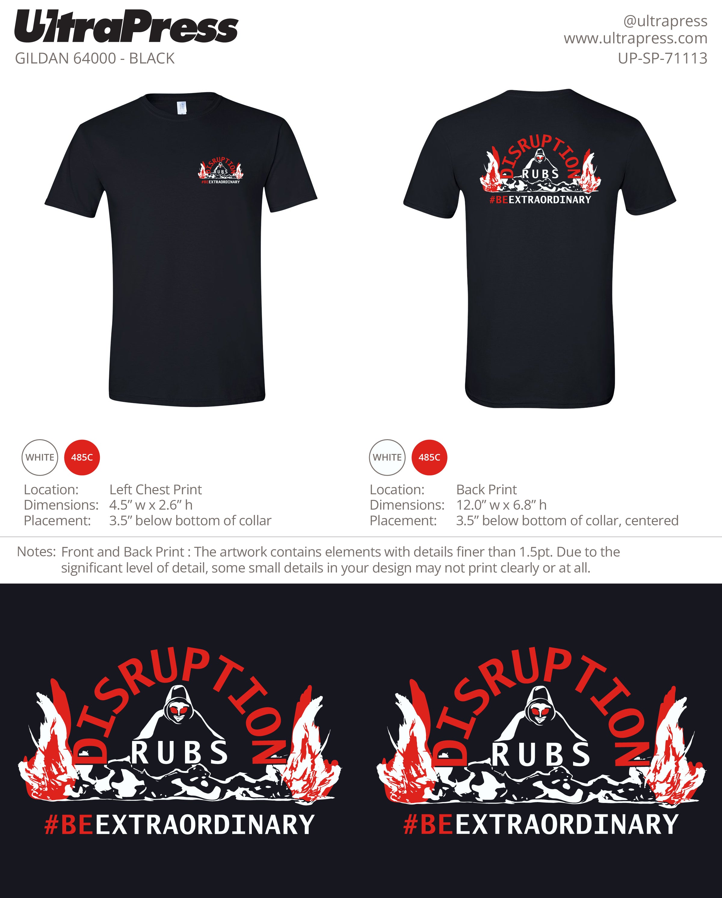 UP-SP-71113 AnonymousQ (2 Color Flame) - Richard Manzi 100 Min Qty (Bulk)