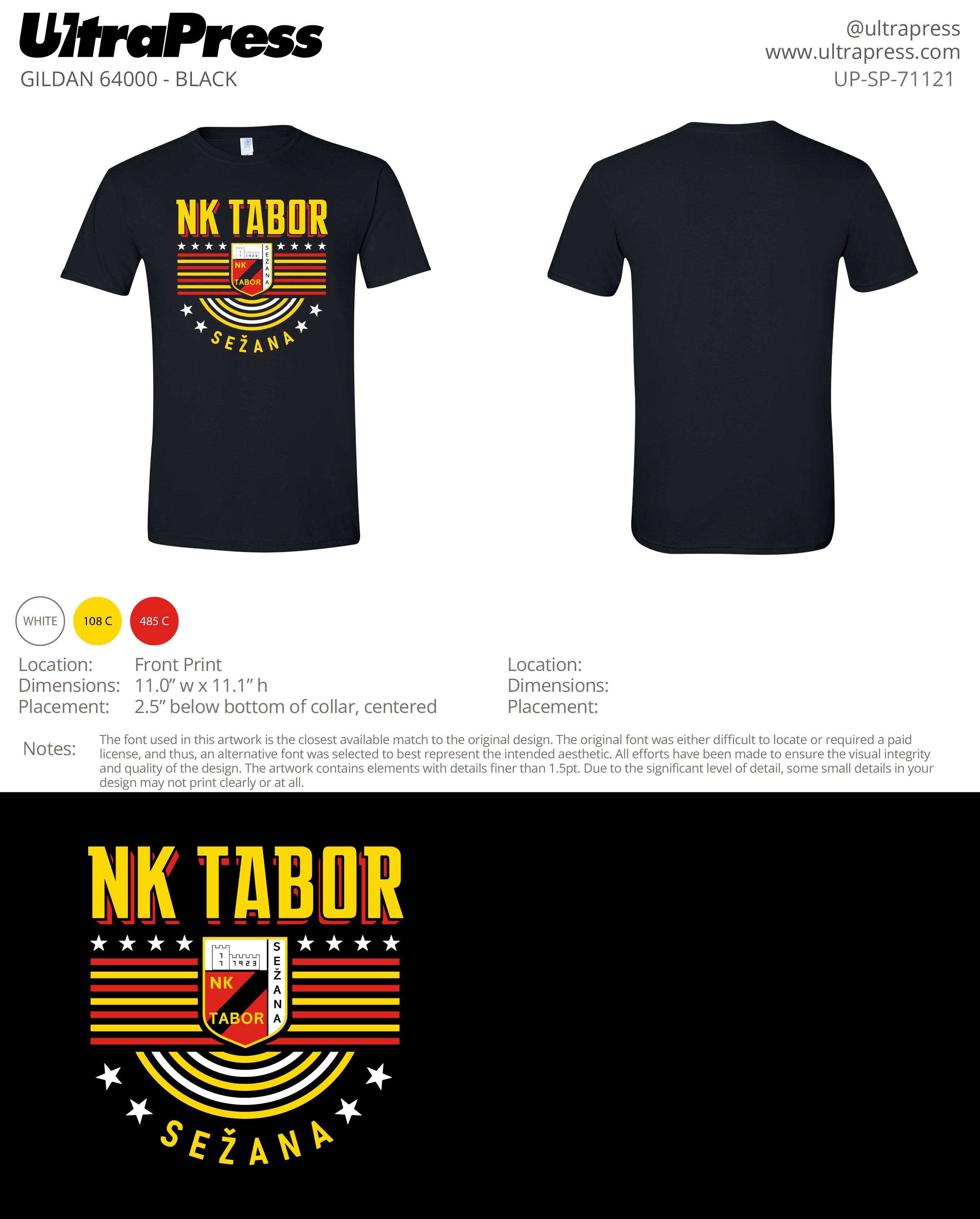 UP-SP-71121 NK Tabor - Joey Goffstein 100 Pieces Package (Bulk)