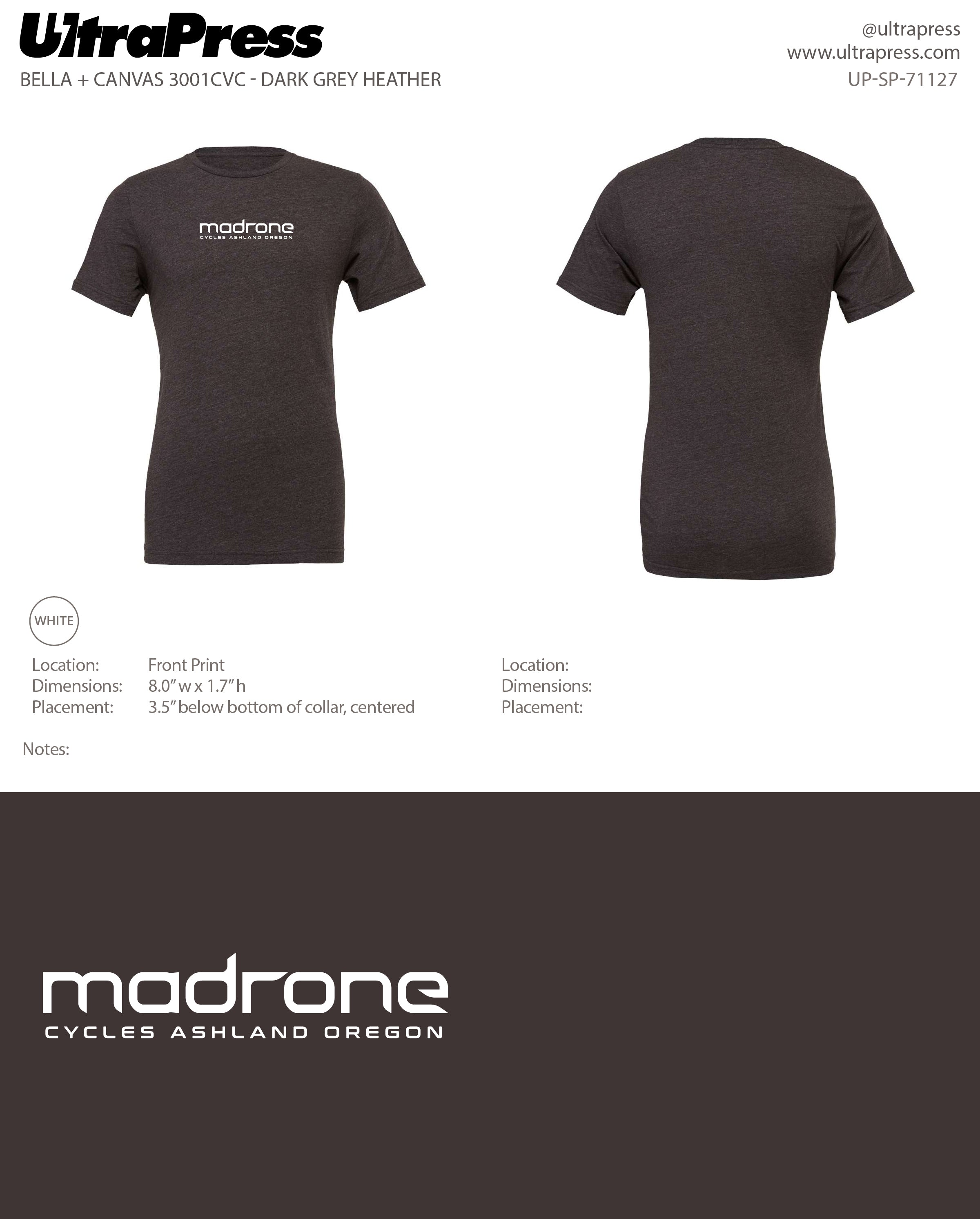 UP-SP-71127 Madrone - Aaron Bland 100 Pieces Package (Bulk)