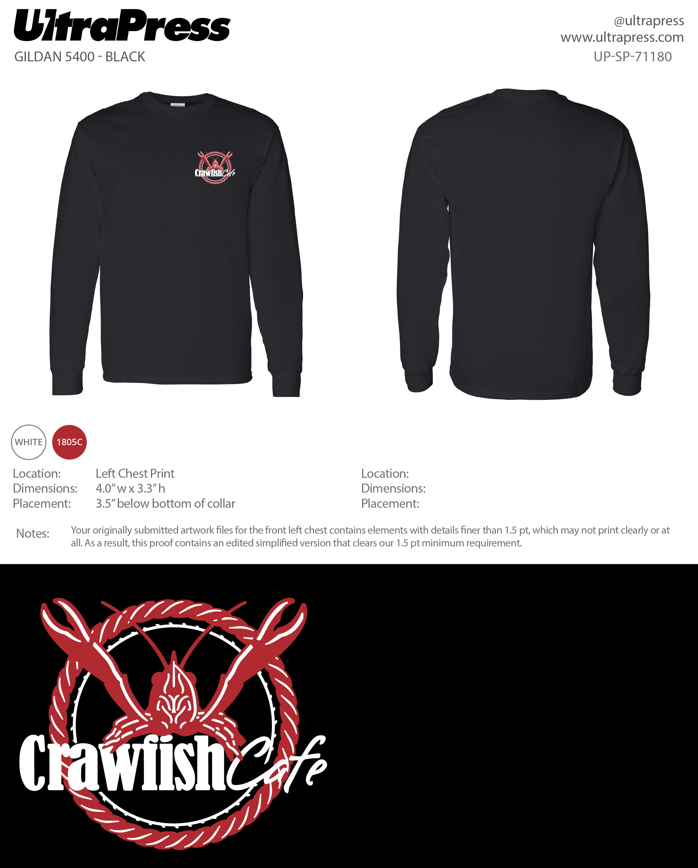 UP-SP-71180 Crawfish Cafe - Julie Nguyen 48 Min Qty (Bulk)