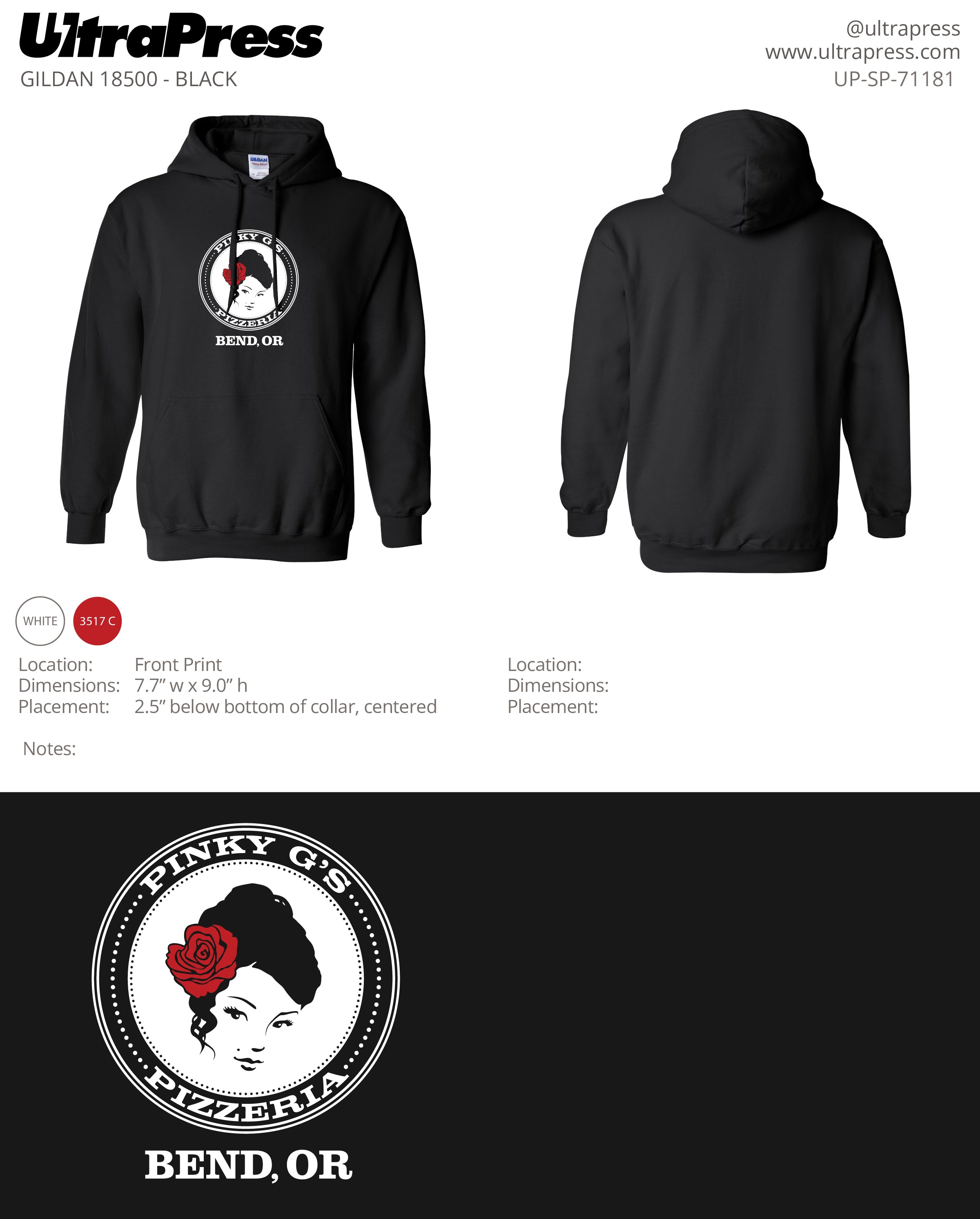 UP-SP-71181 Pinky G's Pizzeria - Adam Hoff 50 Pieces Package (Bulk)