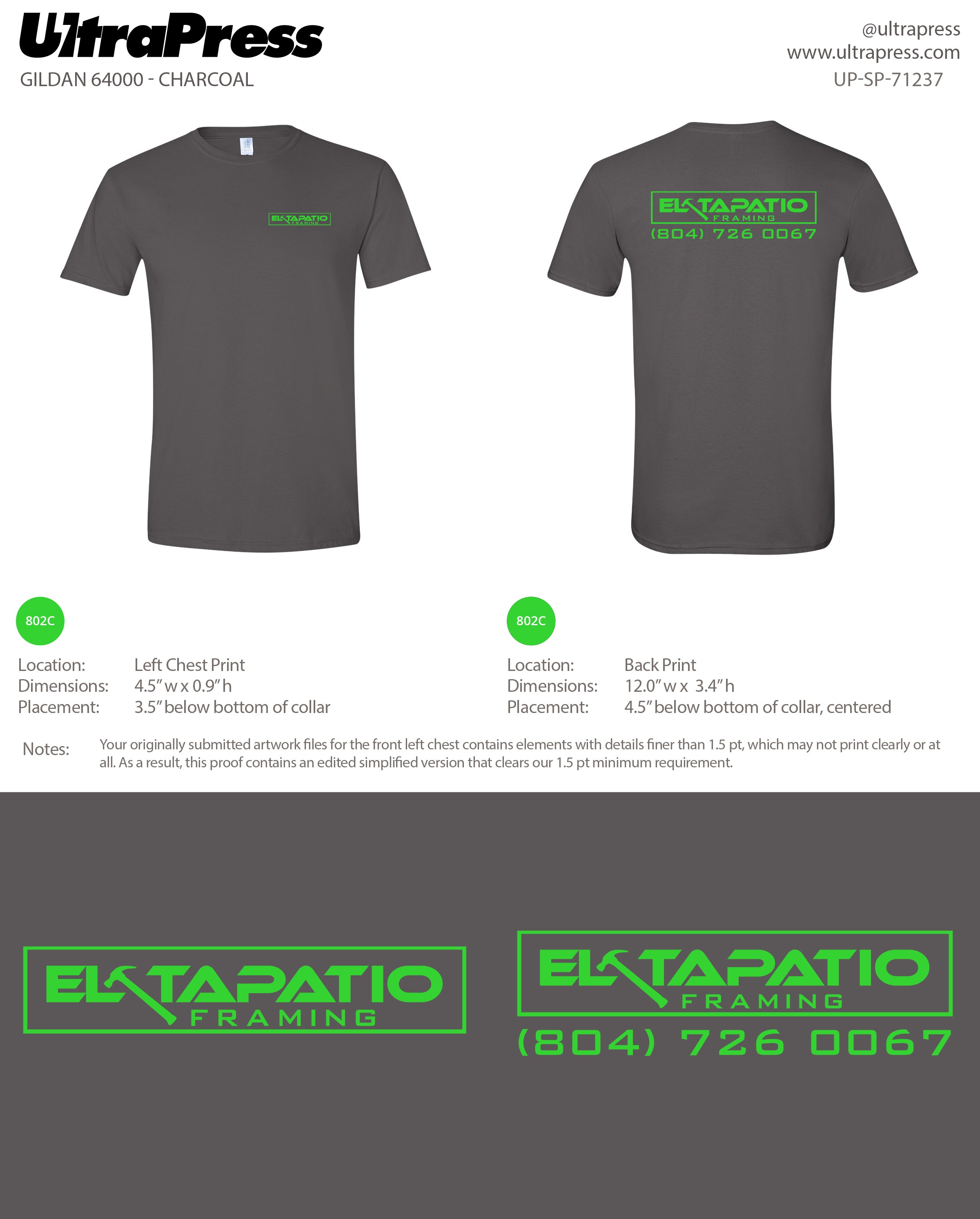 UP-SP-71237 LASR Construction 100 Pieces Package (Bulk)