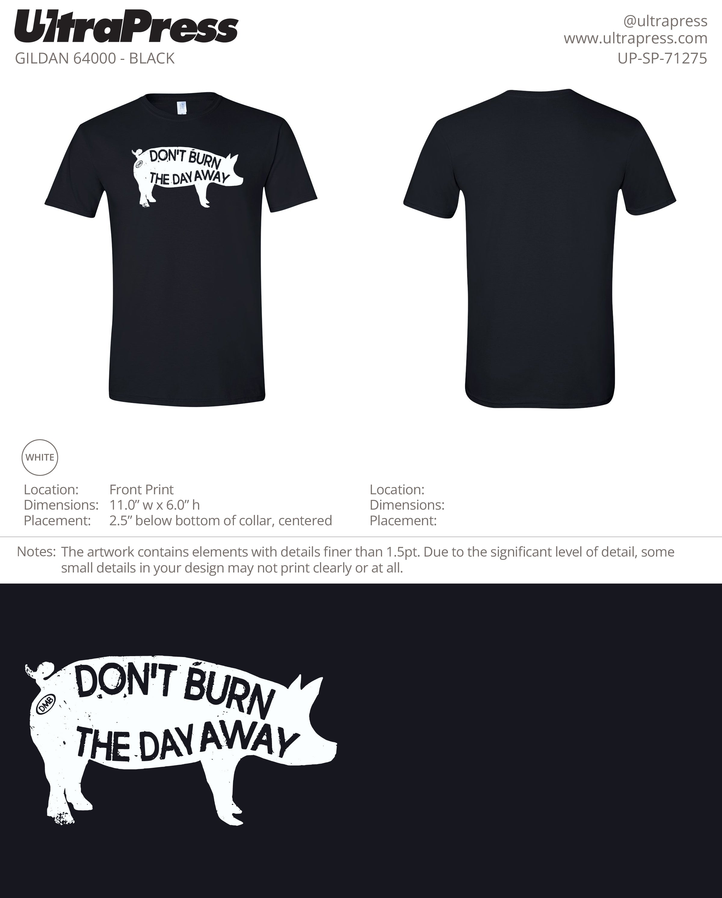 UP-SP-71275 Don't Burn The Day Away - Nathaniel Shoshan 100 Pieces Package (Bulk)