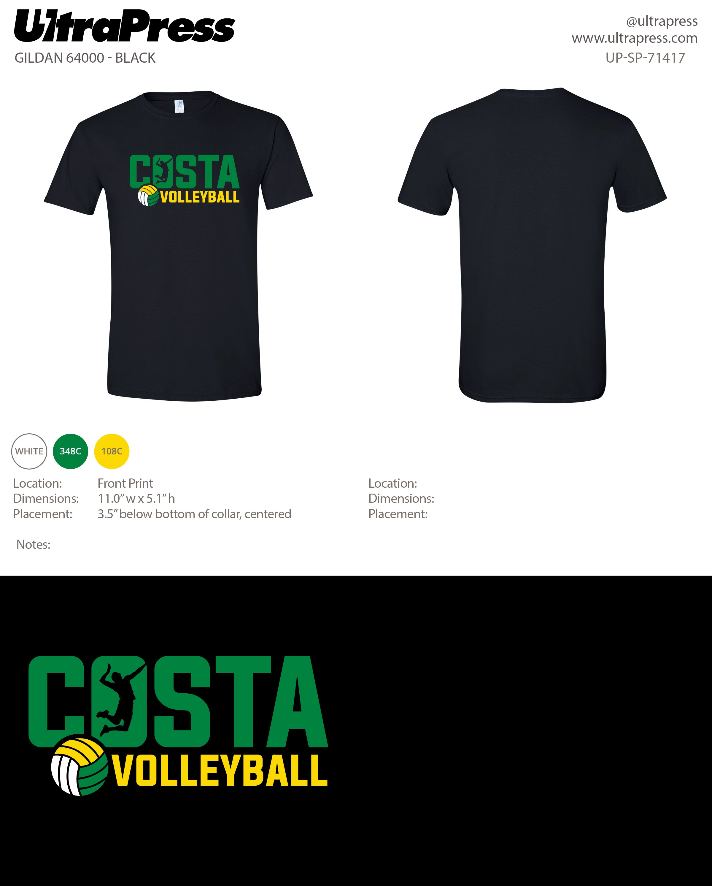 UP-SP-71417 Costa Volleyball (ADULT) - Monika Odeegan 24 Pieces (Bulk)