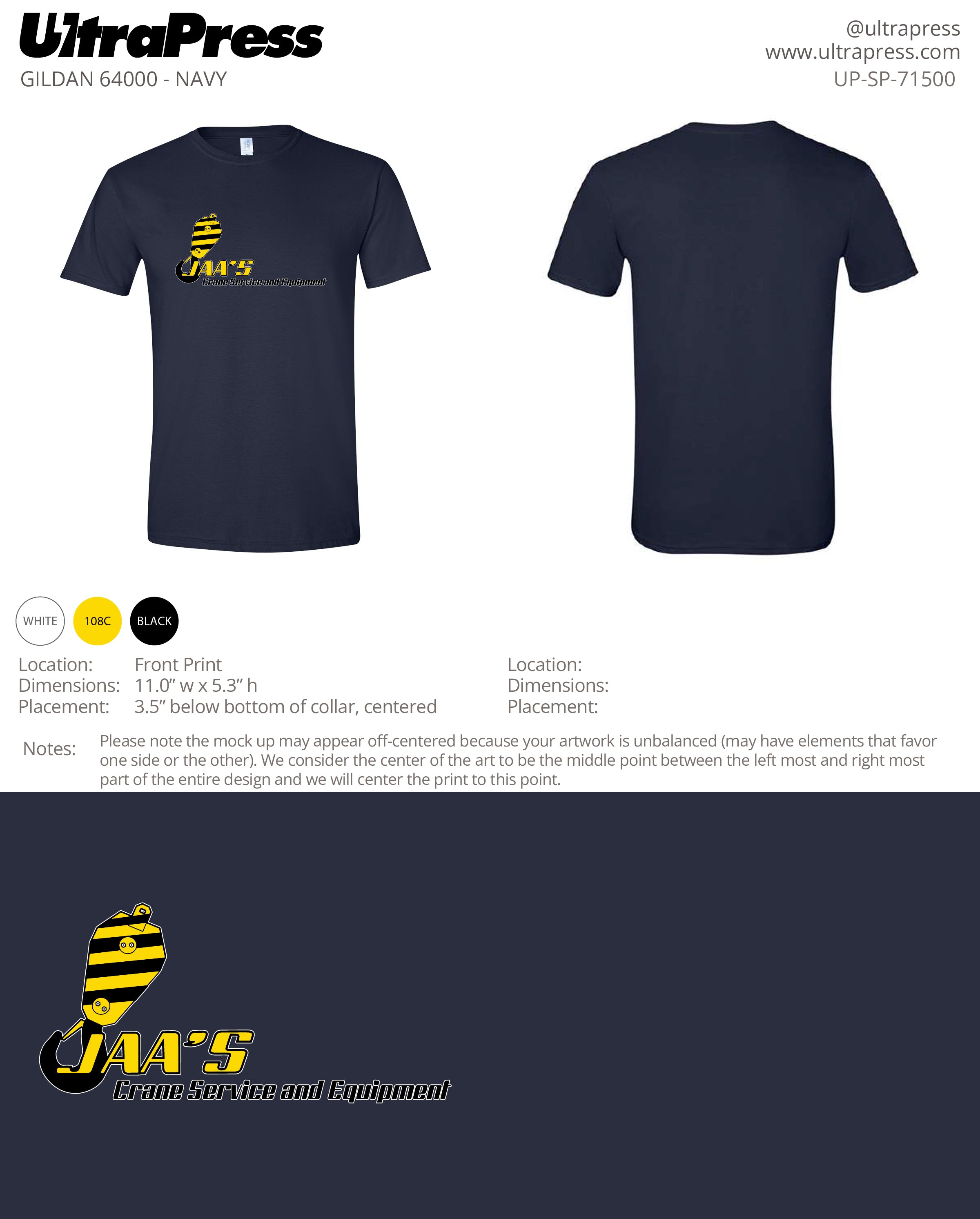 UP-SP-71500 JAA'S Crane Service & Equipment - Jaime Ahumada 100 Pieces Package (Bulk)