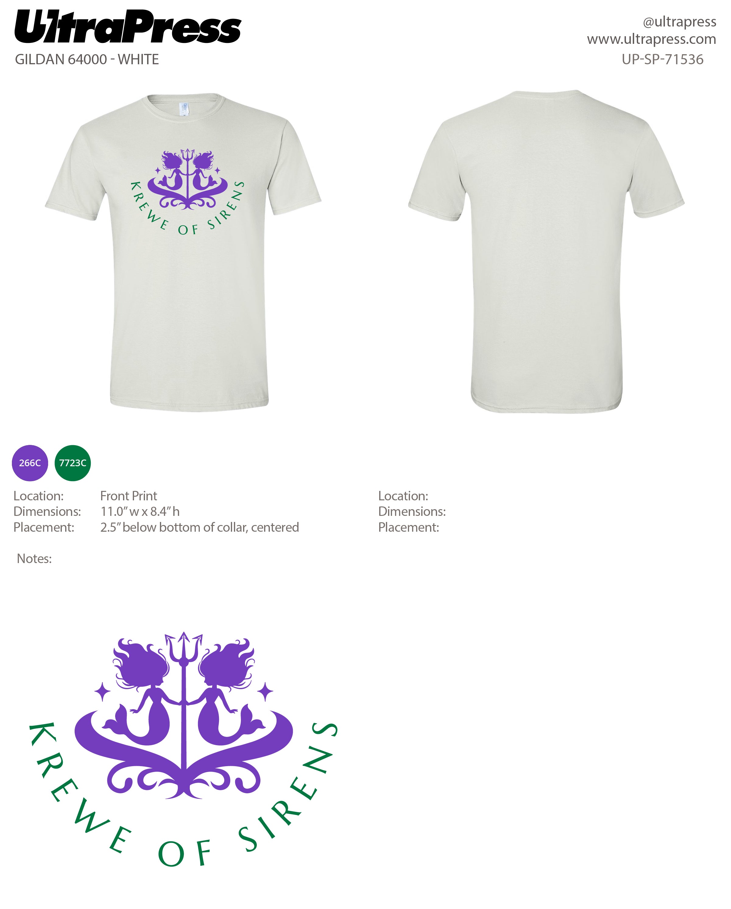 UP-SP-71536 Krewe Of Sirens - Crystal Gauthreaux 100 Pieces Package (Bulk)