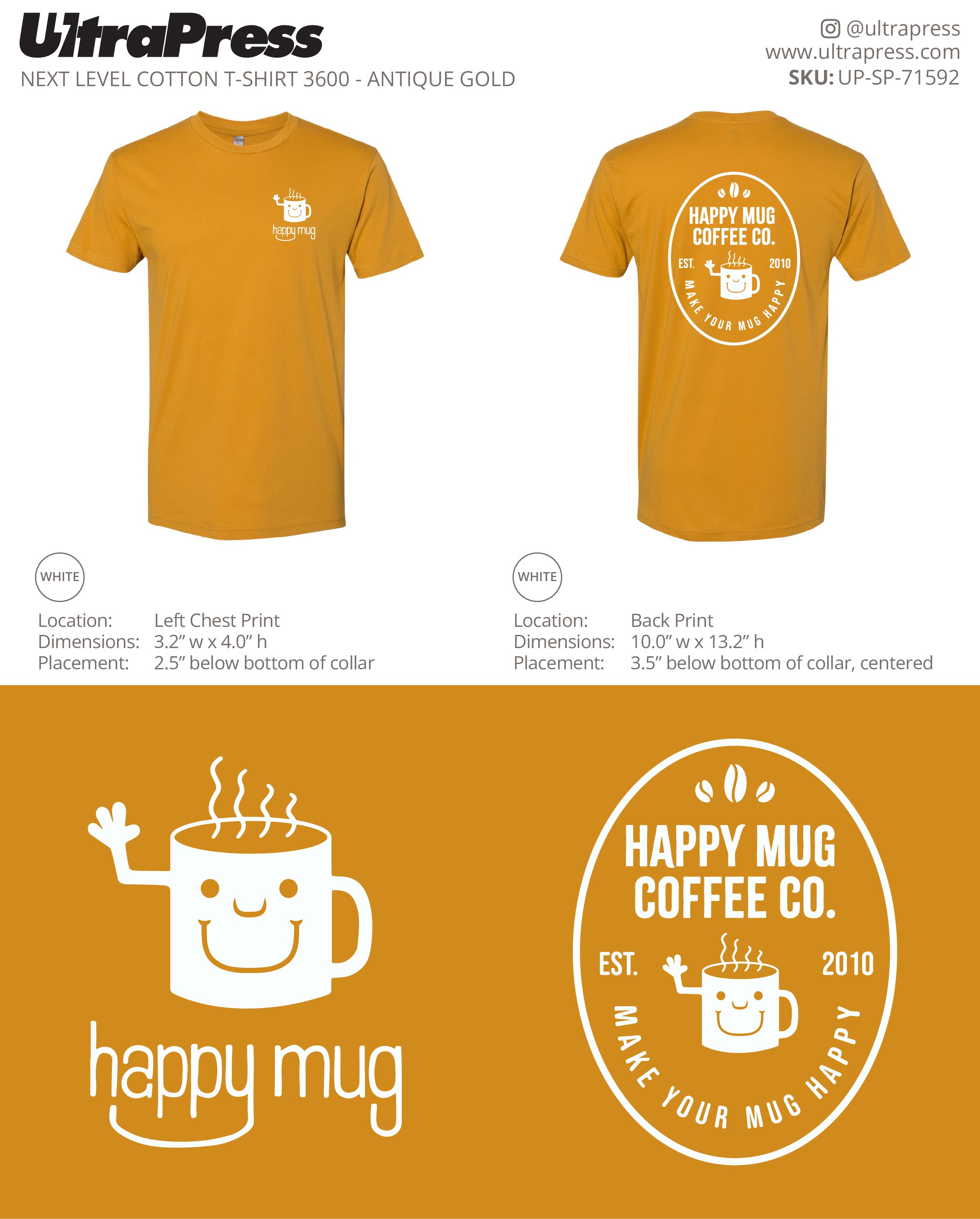 UP-SP-71592 Happy Mug Coffee Co. - Matt Shay 100 Min Qty (Bulk)