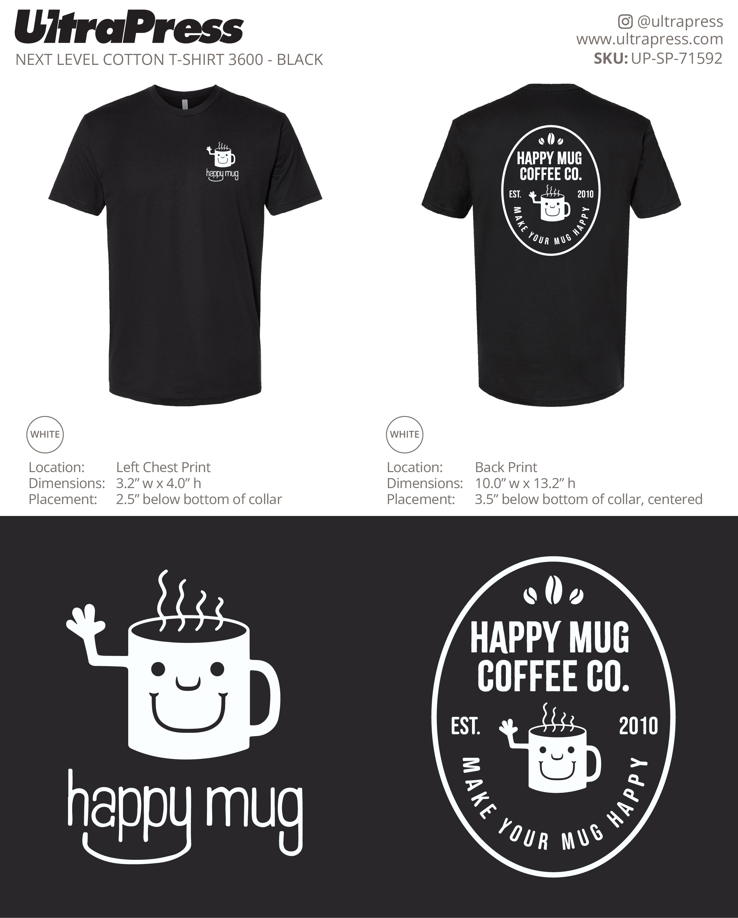 UP-SP-71592 Happy Mug Coffee Co. - Matt Shay 100 Min Qty (Bulk)