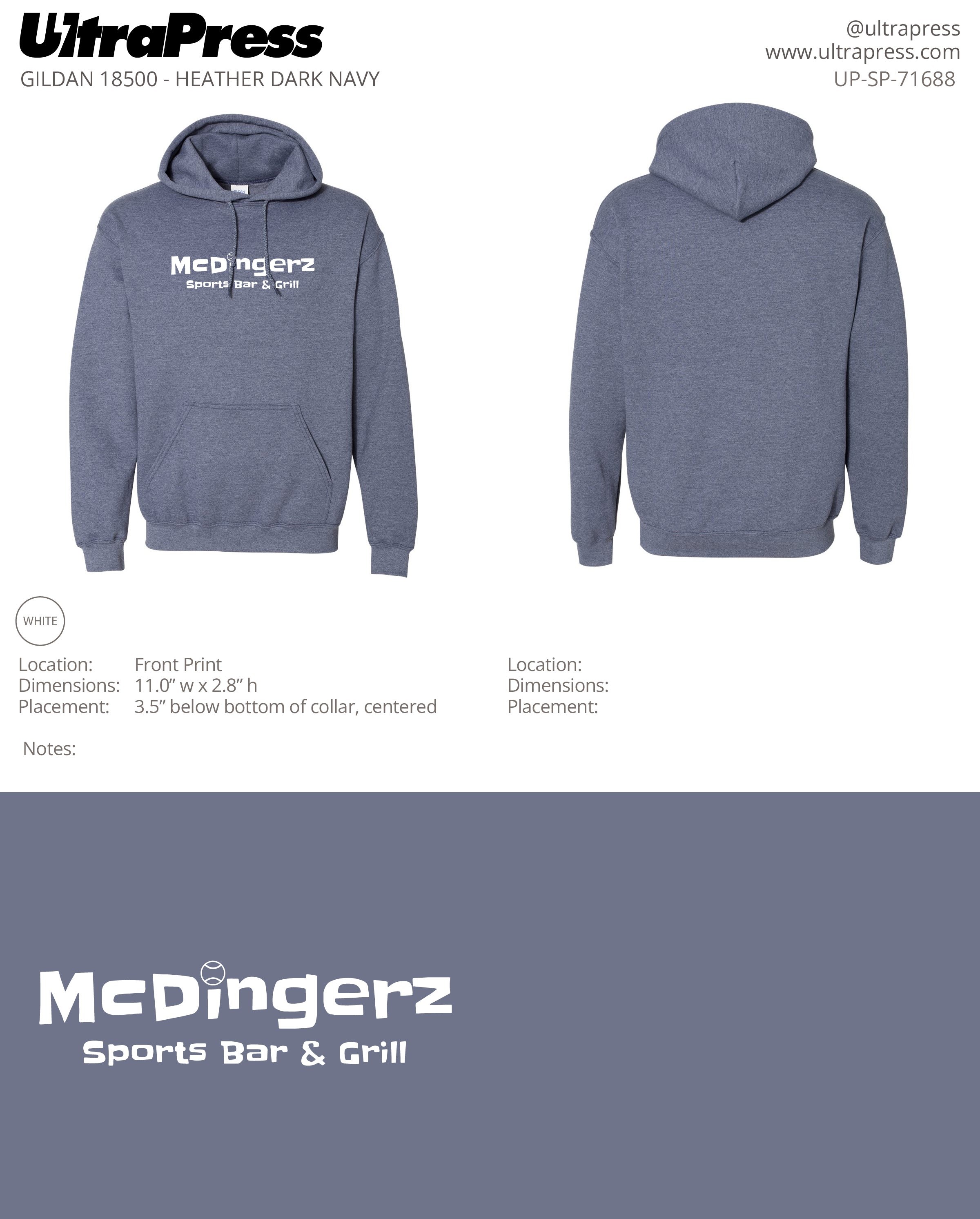 UP-SP-71688 Mcdingerz - James McKenney 50 Pieces Package (Bulk - Hoodies)