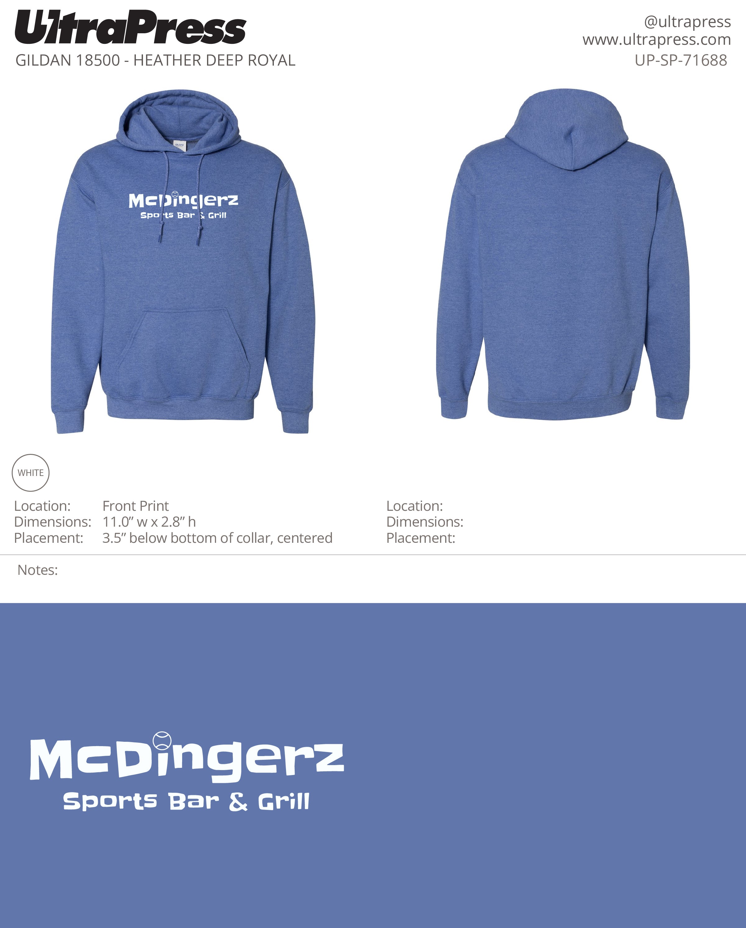 UP-SP-71688 Mcdingerz - James McKenney 50 Pieces Package (Bulk - Hoodies)