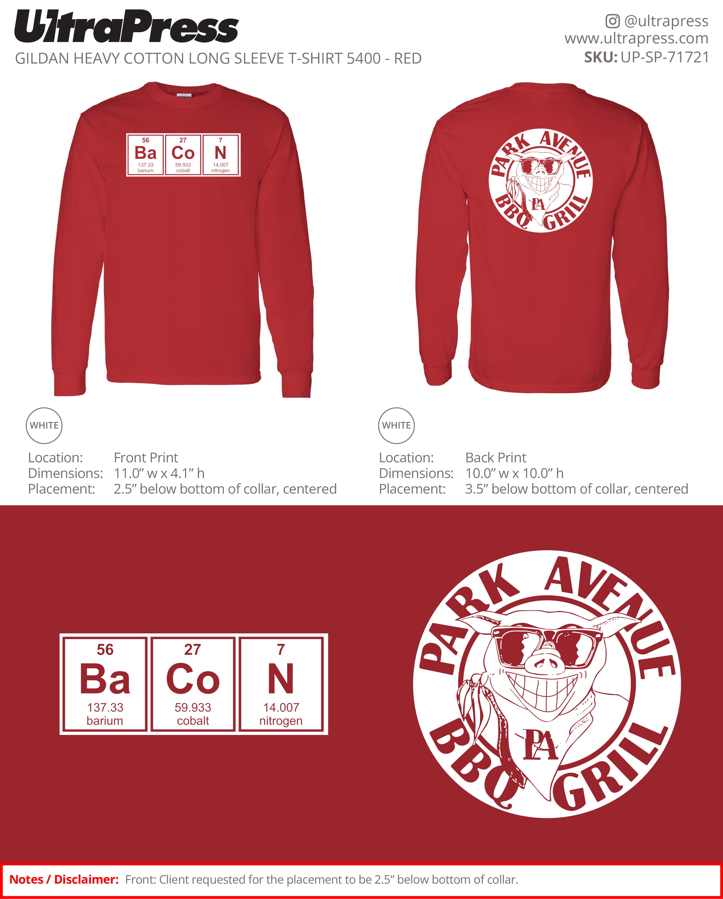 UP-SP-71721 Park Avenue BBQ Grill - Dean Lavallee 100 Min Qty (Bulk)