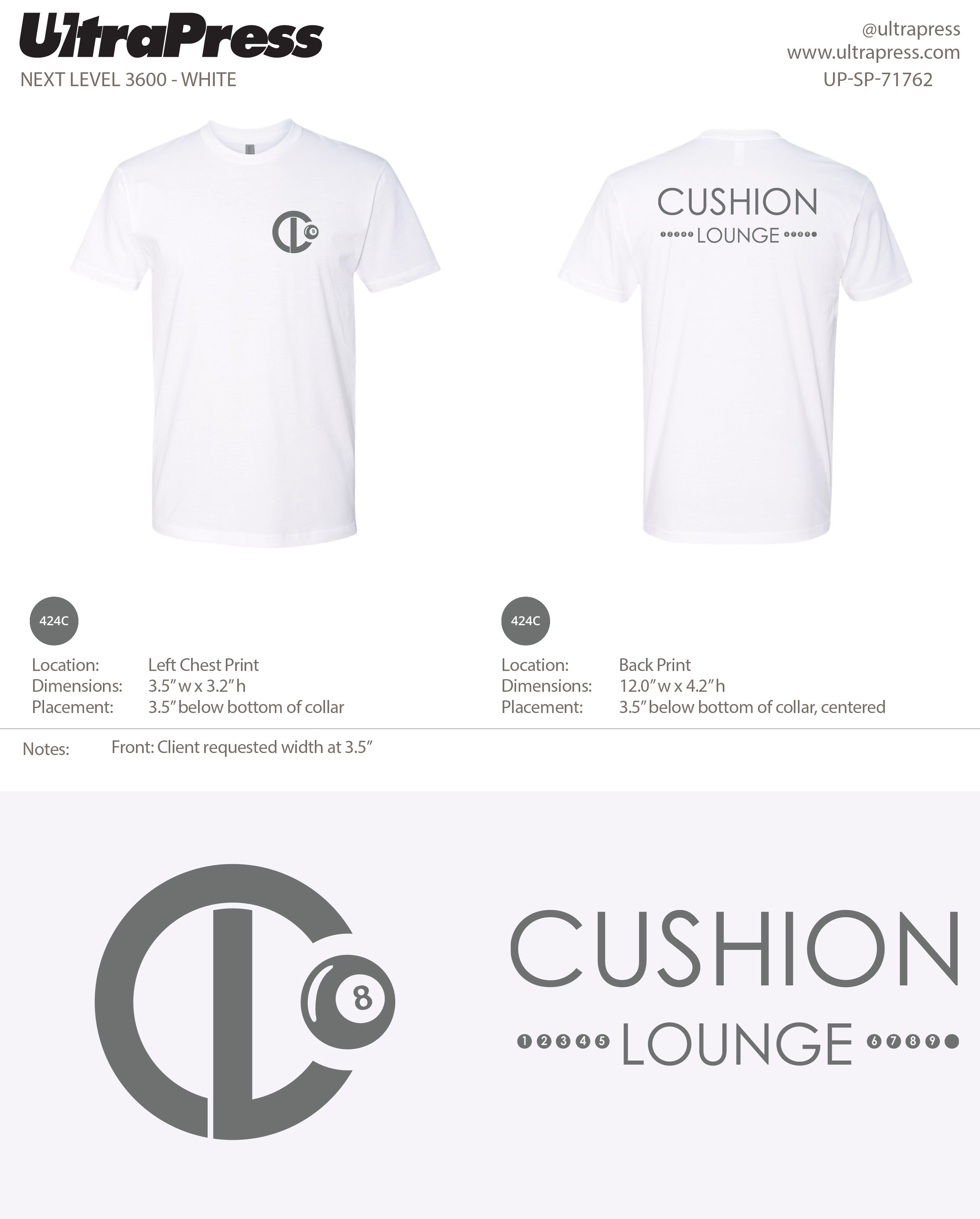 UP-SP-71762 Cushion Lounge - Justin Zuehlke 100 Pieces Package (Bulk)