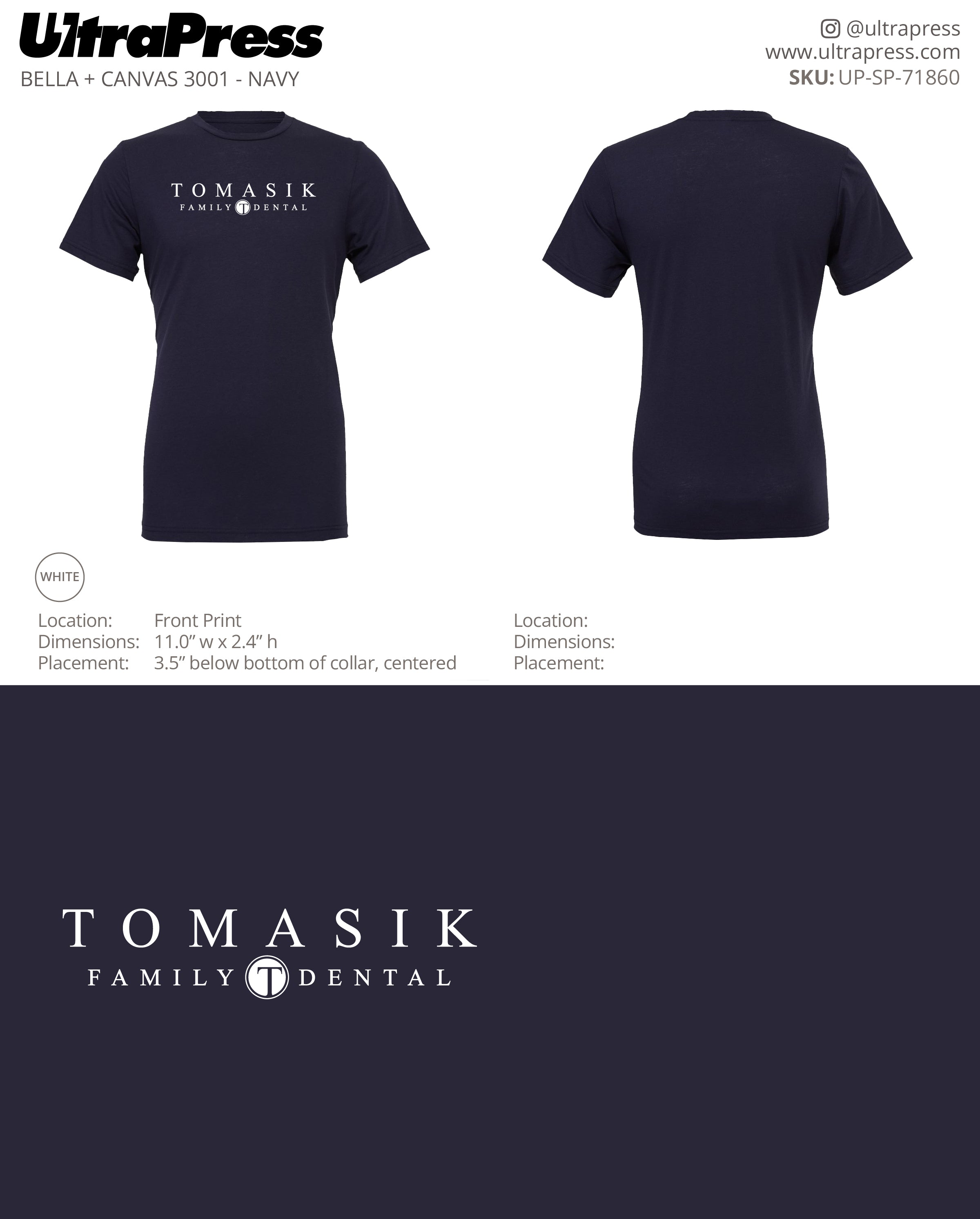 UP-SP-71860 Tomasik Family Dental - Joshua Tomasik 24 Min Qty (Bulk)