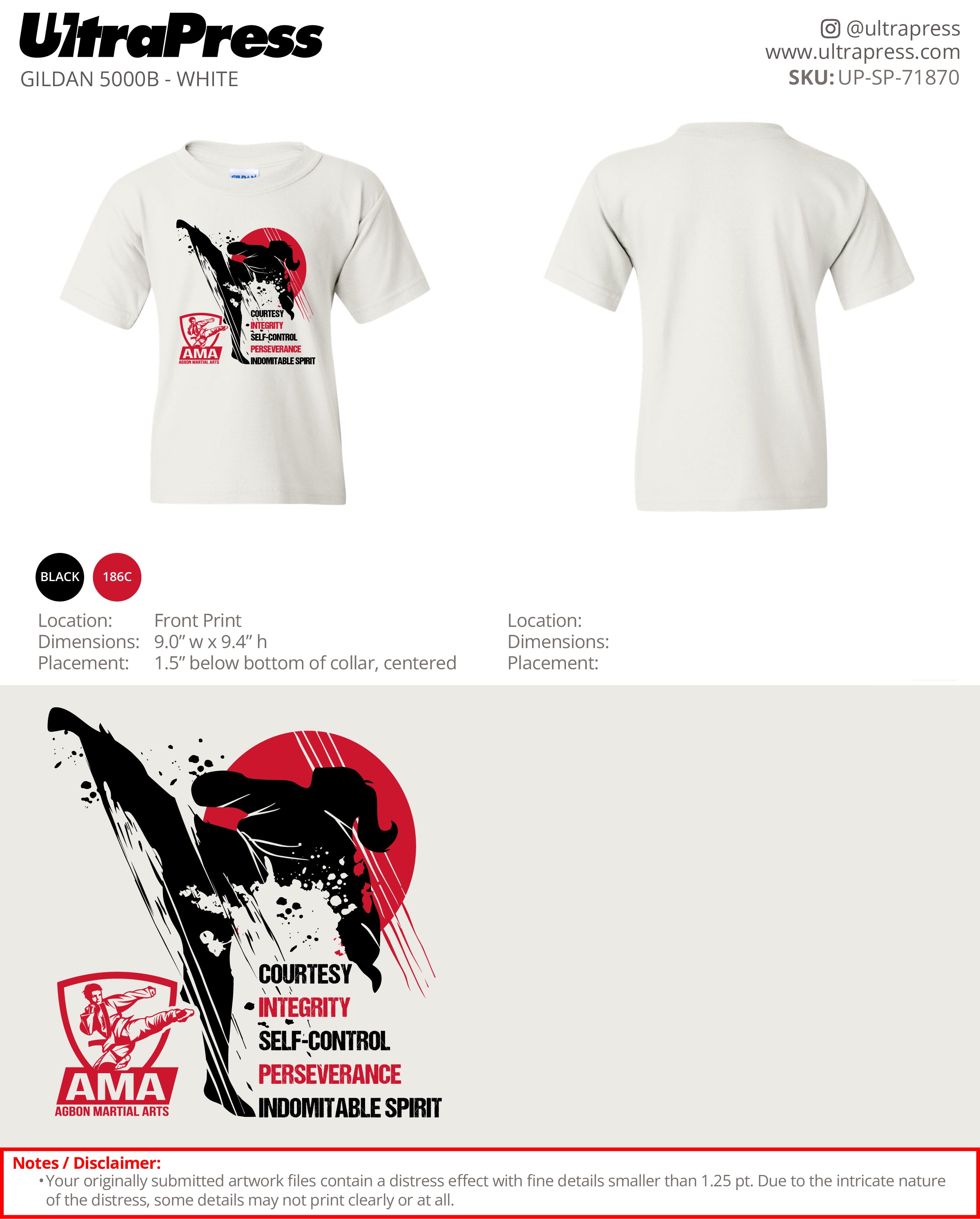 UP-SP-71870 Agbon Martial Arts - Fernando Agbon 100 Pieces Package (Bulk)