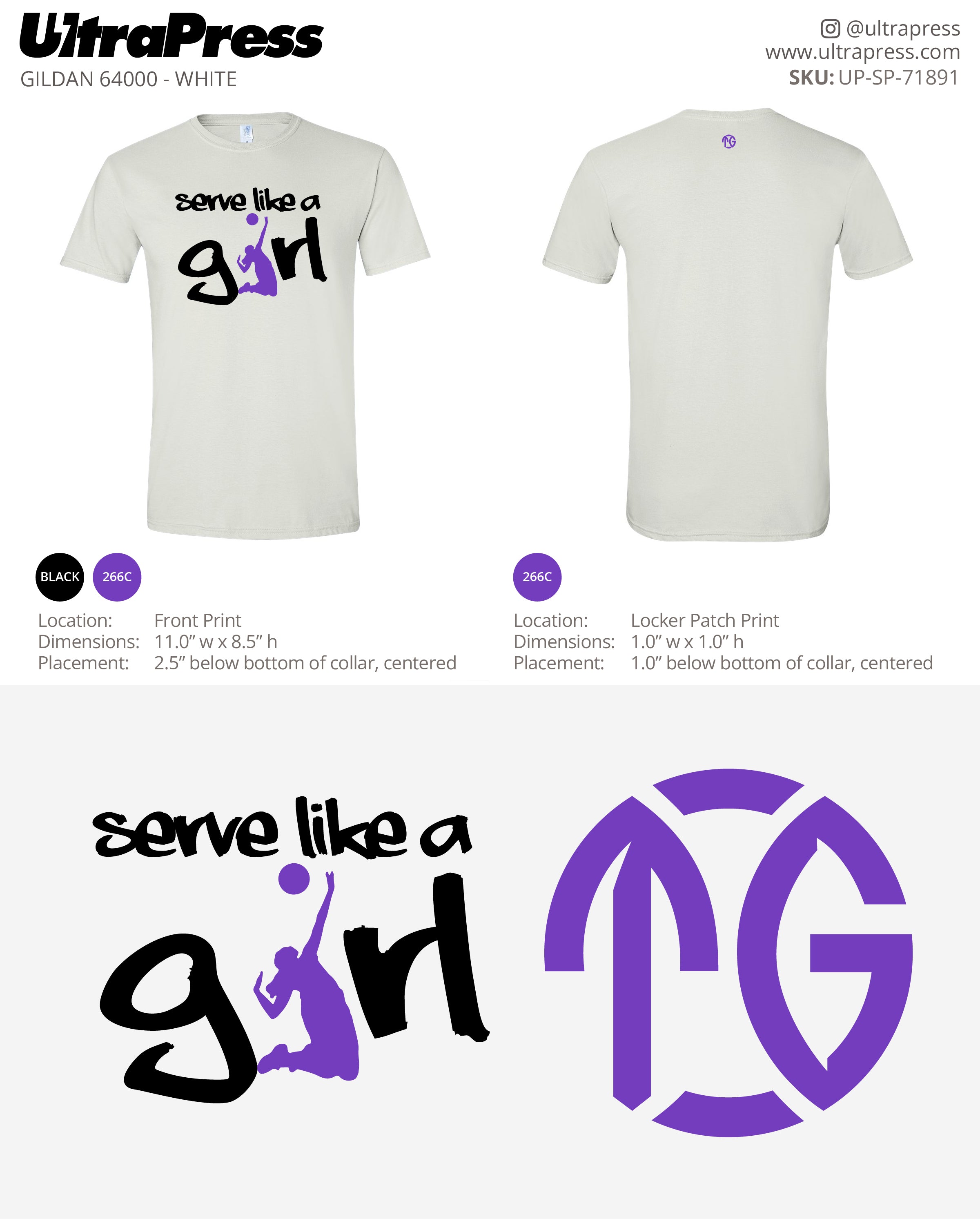 UP-SP-71891 Serve Like A Girl - Angela Harris 100 Pieces Package (Bulk)