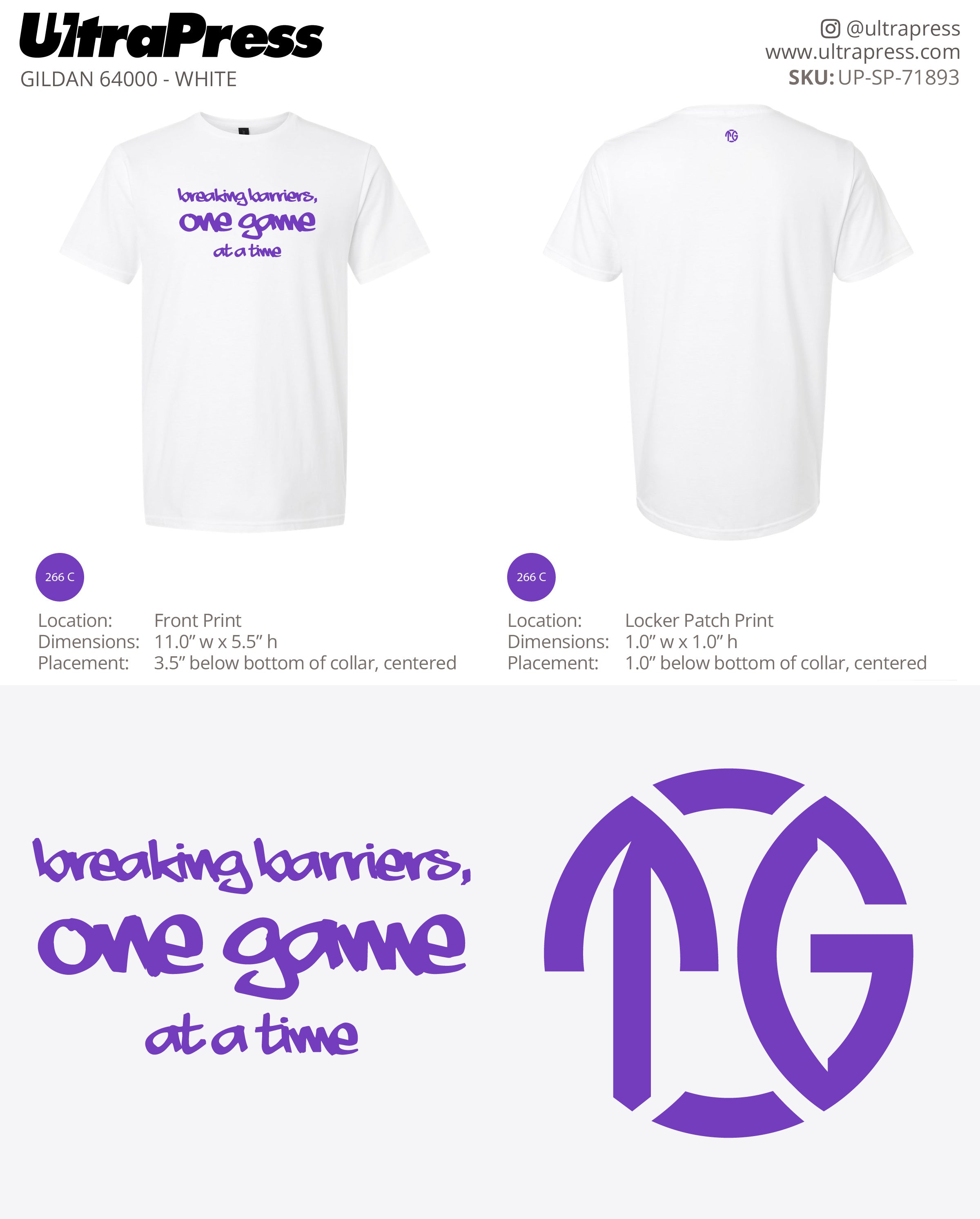 UP-SP-71893 One Game At A Time - Angela Harris 100 Pieces Package (Bulk)