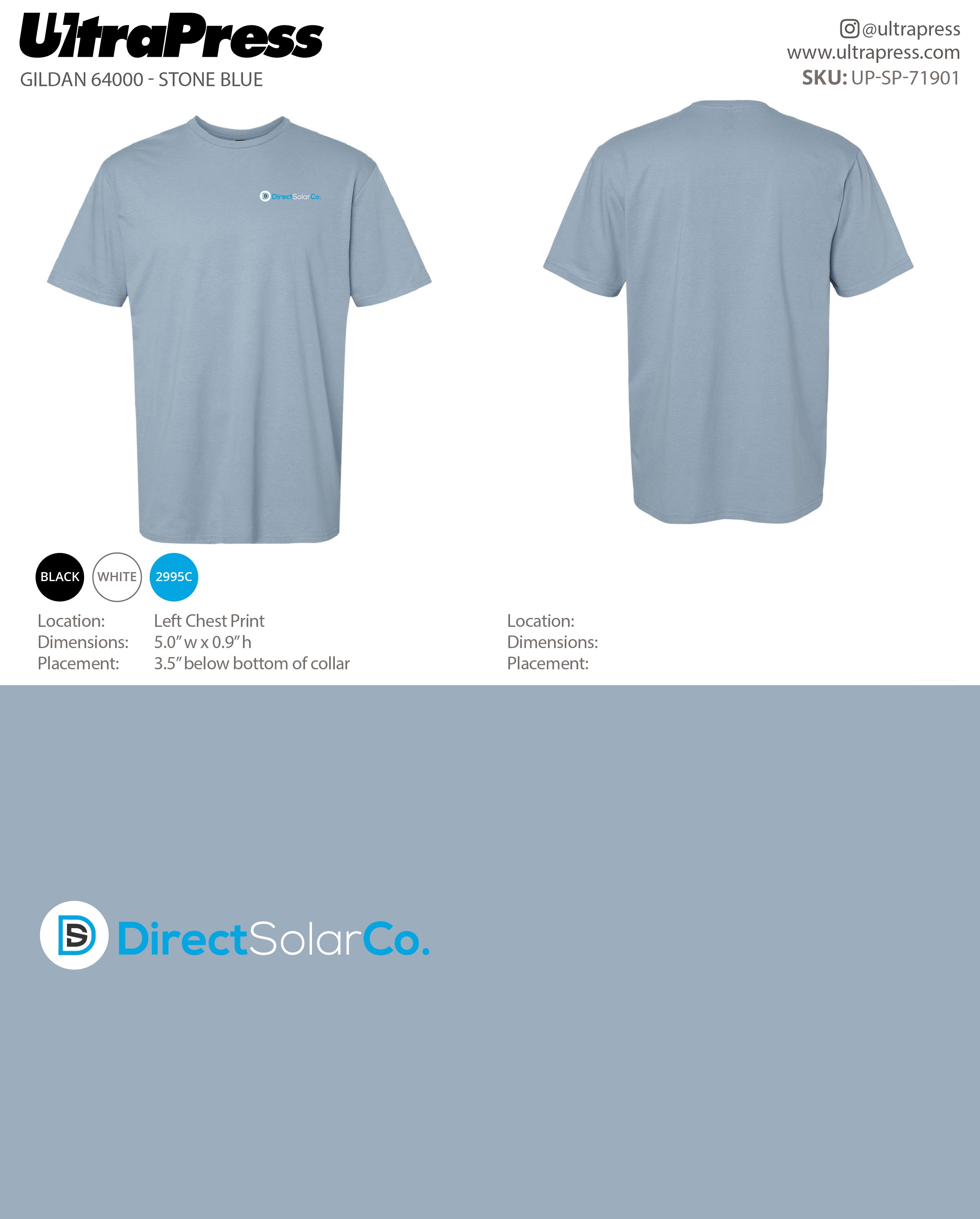 UP-SP-71901 Direct Solar Co. - Isaiah Hoagland 100 Pieces Package (Bulk)