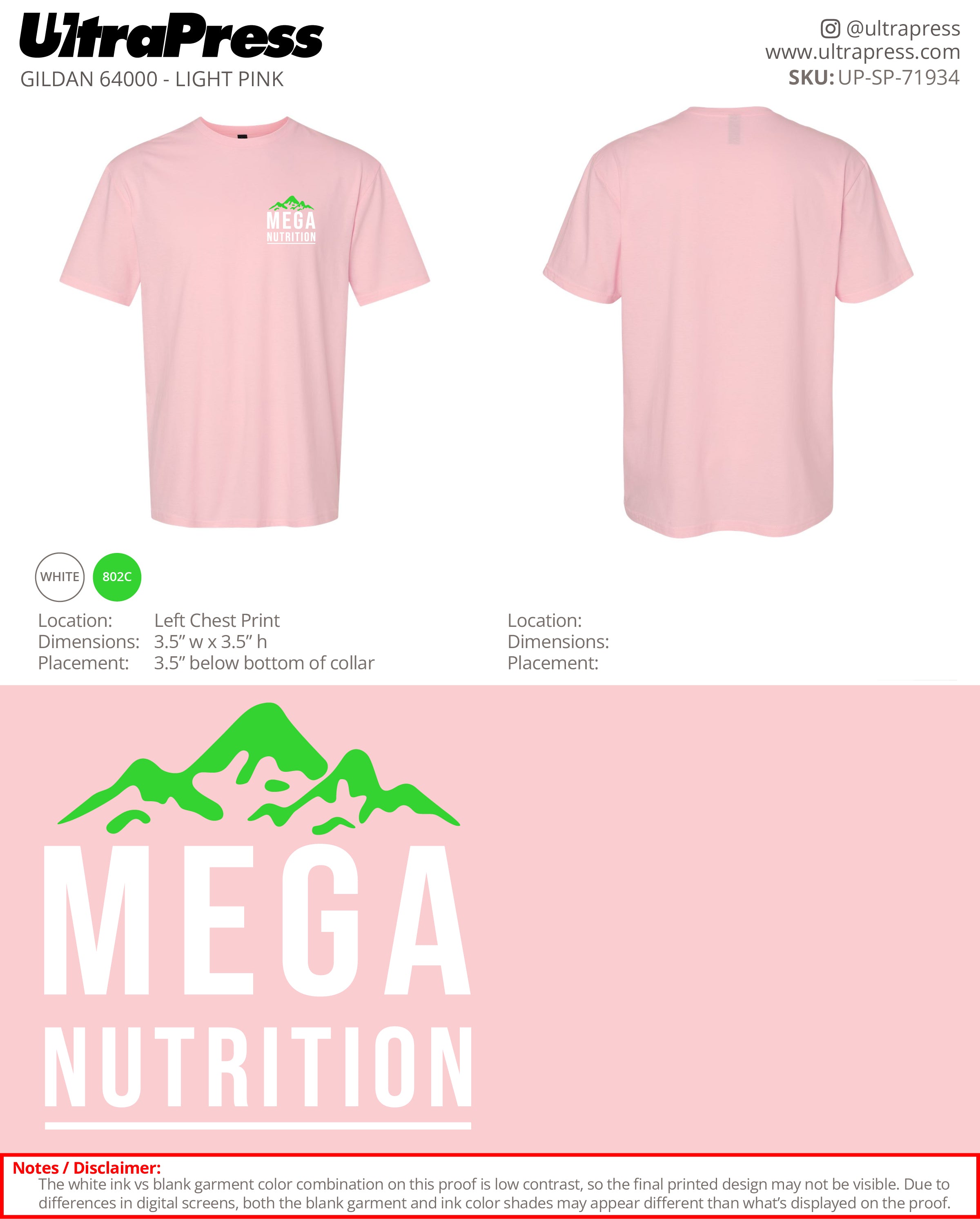 UP-SP-71934 Mega Nutrition - Leigh Ann Harton 100 Pieces Package (Bulk)