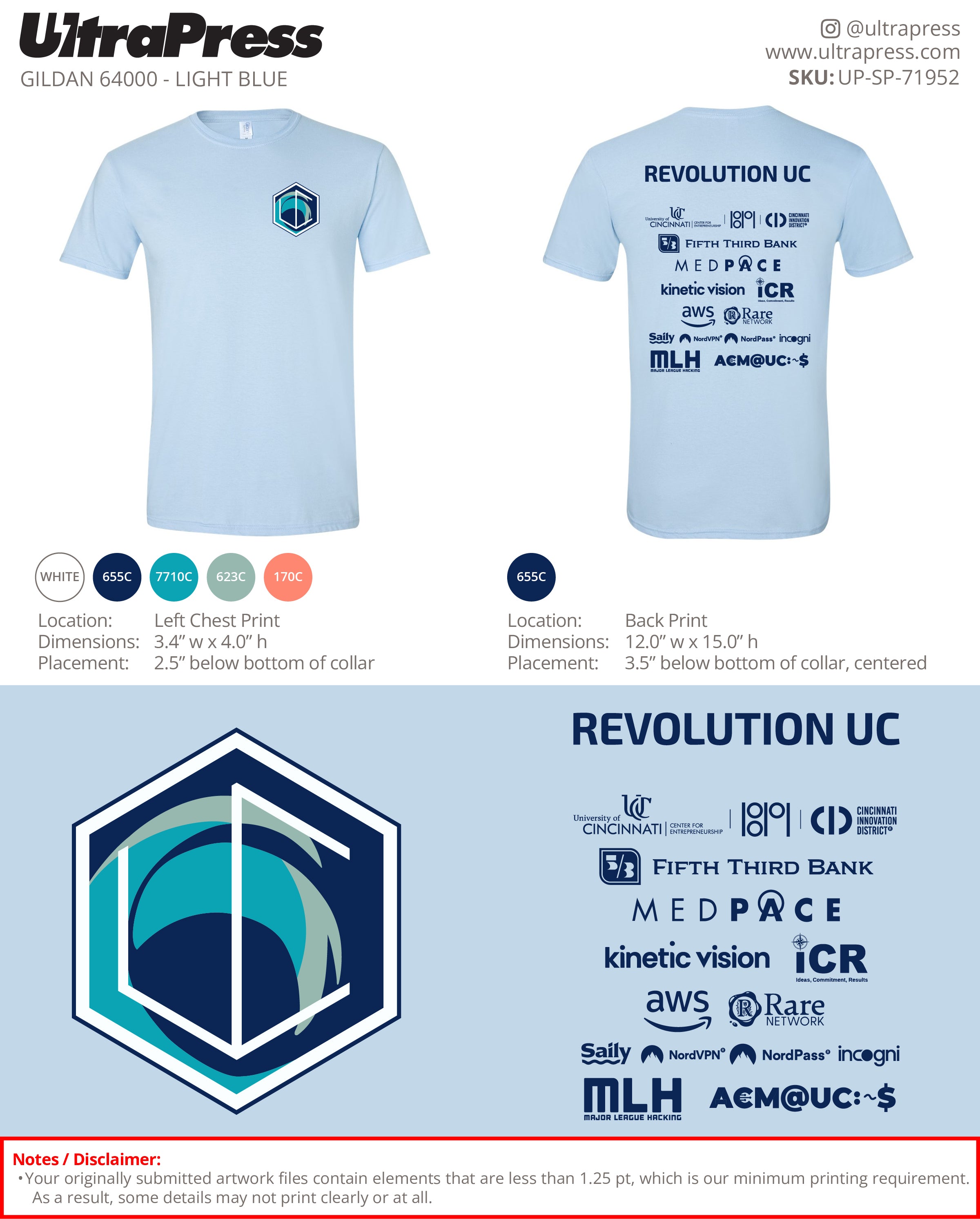 UP-SP-71952 Revolution UC Hacker Shirt 2025 - Tucker Cook 288 Min Qty (Bulk)