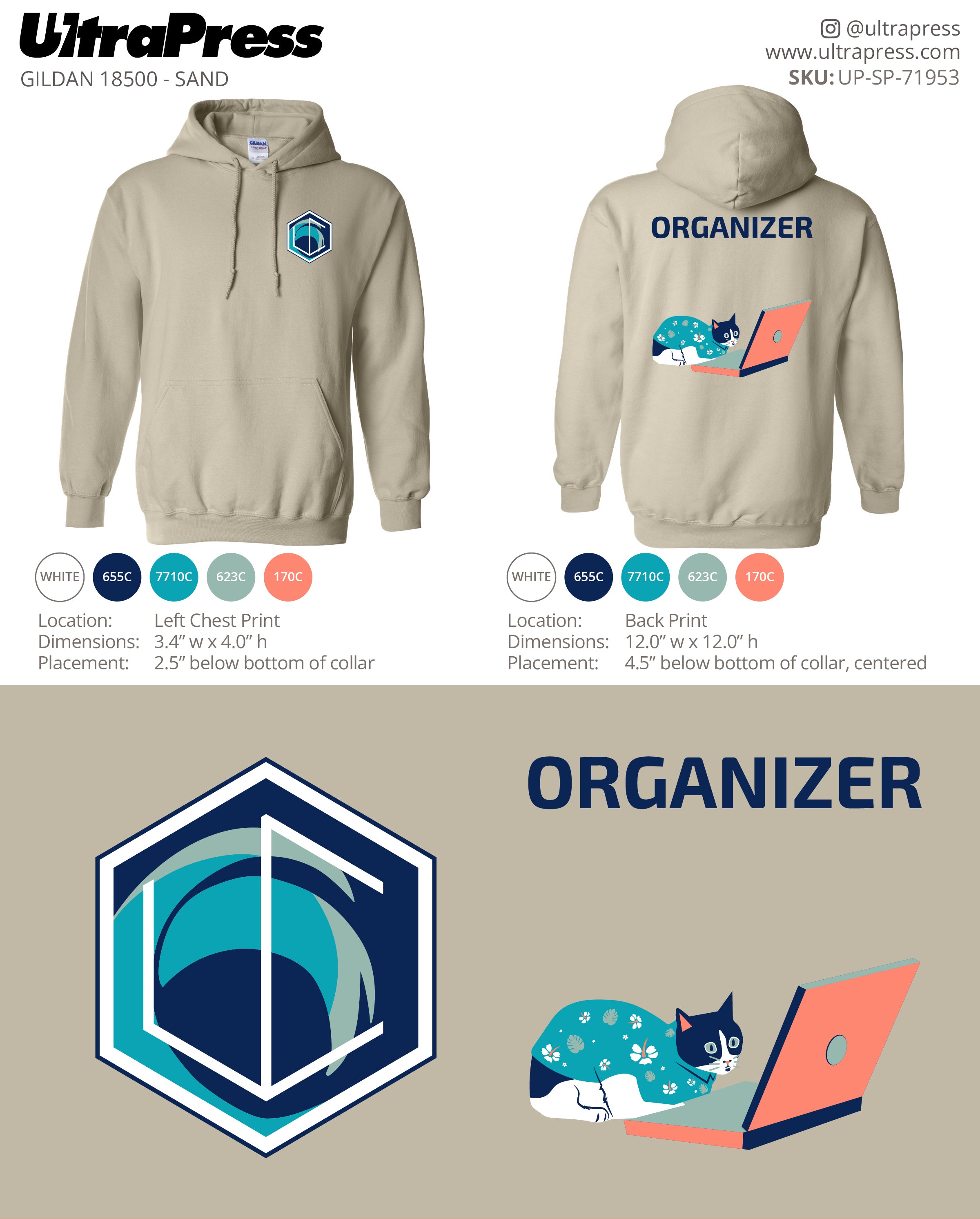 UP-SP-71953 Revolution UC Hacker Hoodie 2025 - Tucker Cook 50 Min Qty (Bulk)